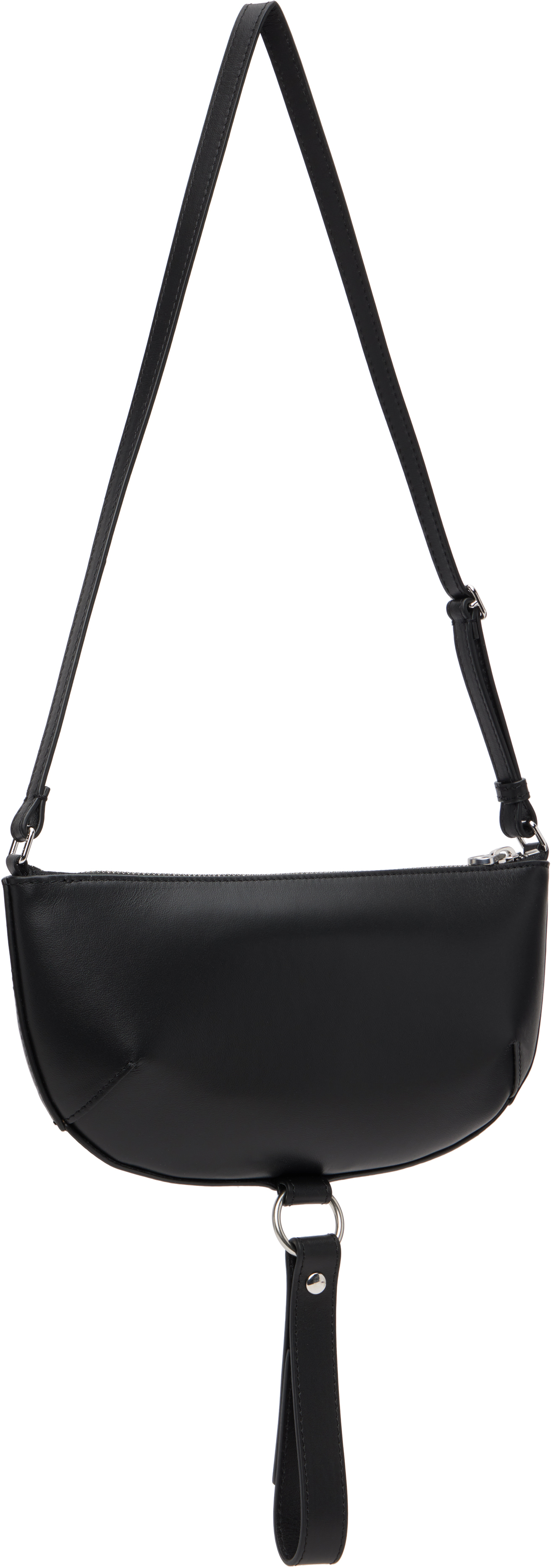 Courrèges Black Holy Eclipse Leather Bag In Black
