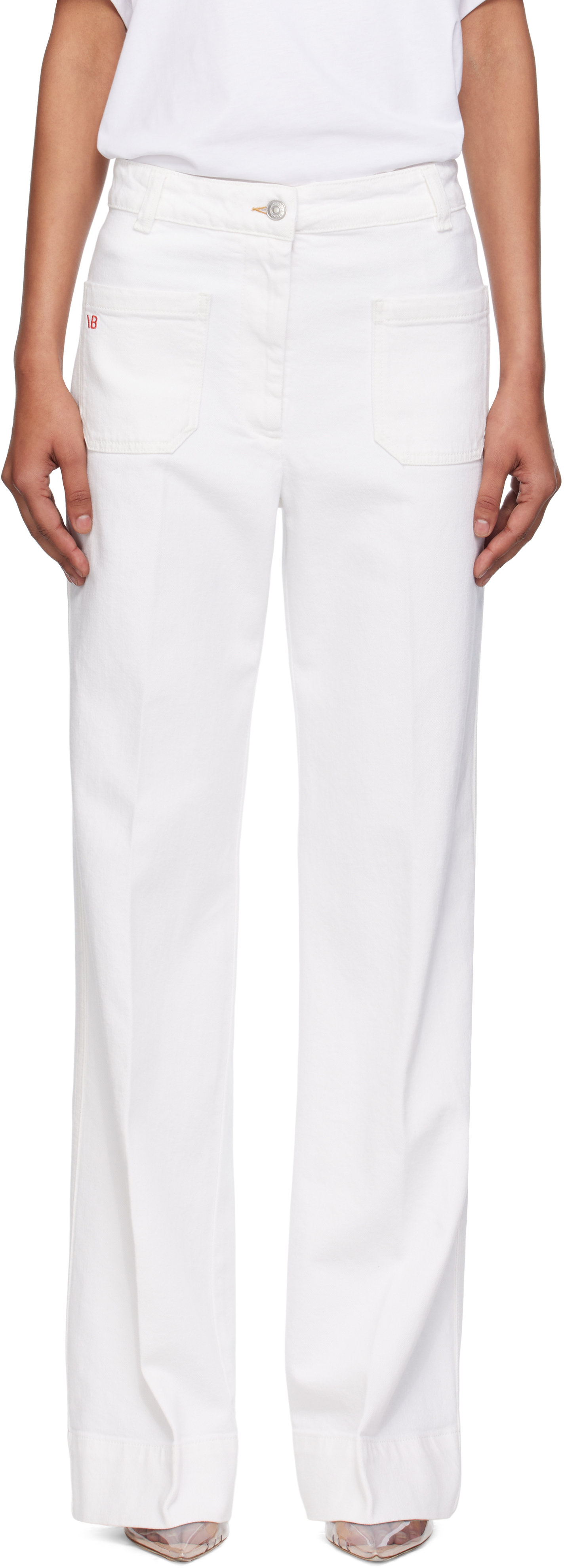 White Alina High Waisted Jeans
