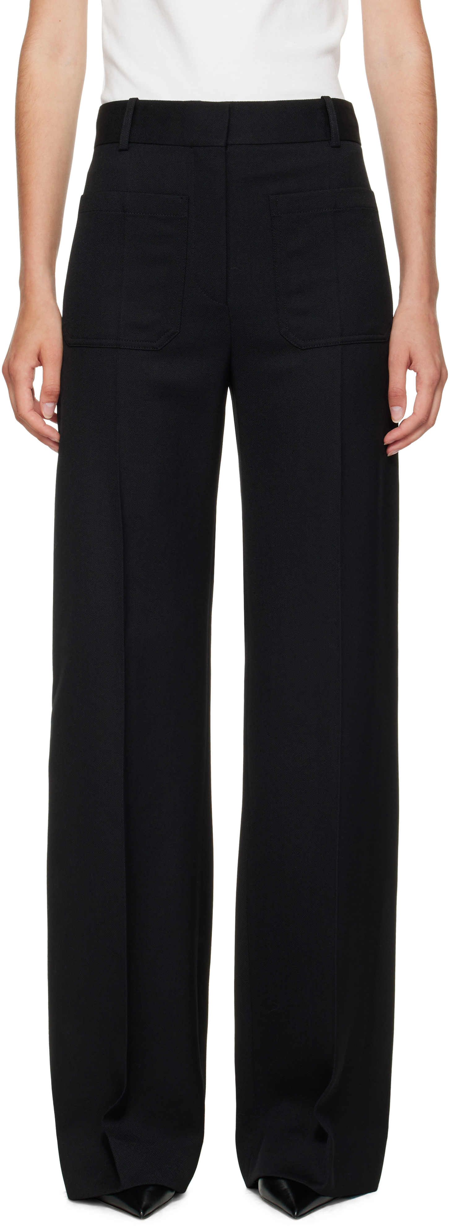 Black Alina Tailored Trousers