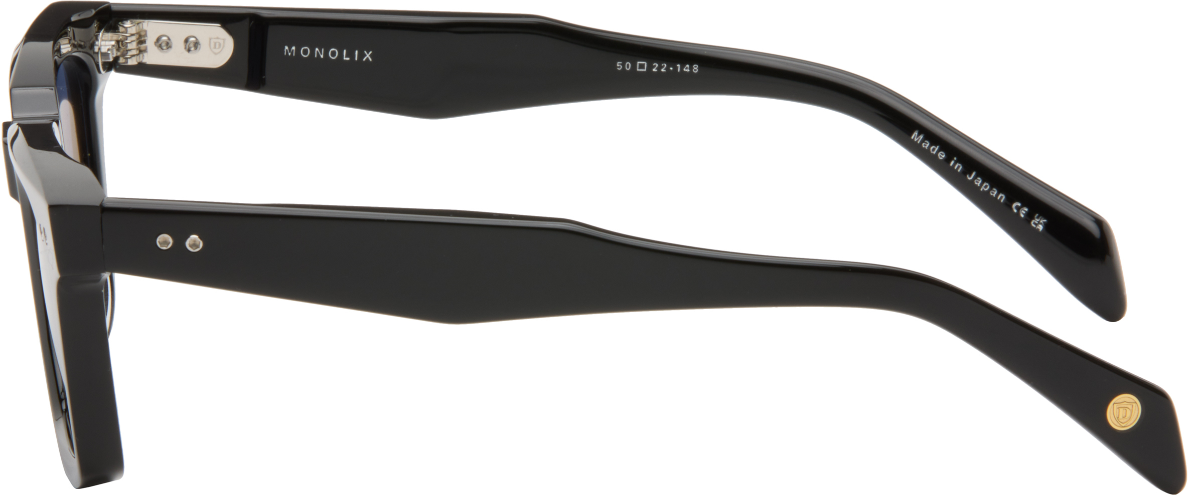 Dita Black Monolix Sunglasses In Black