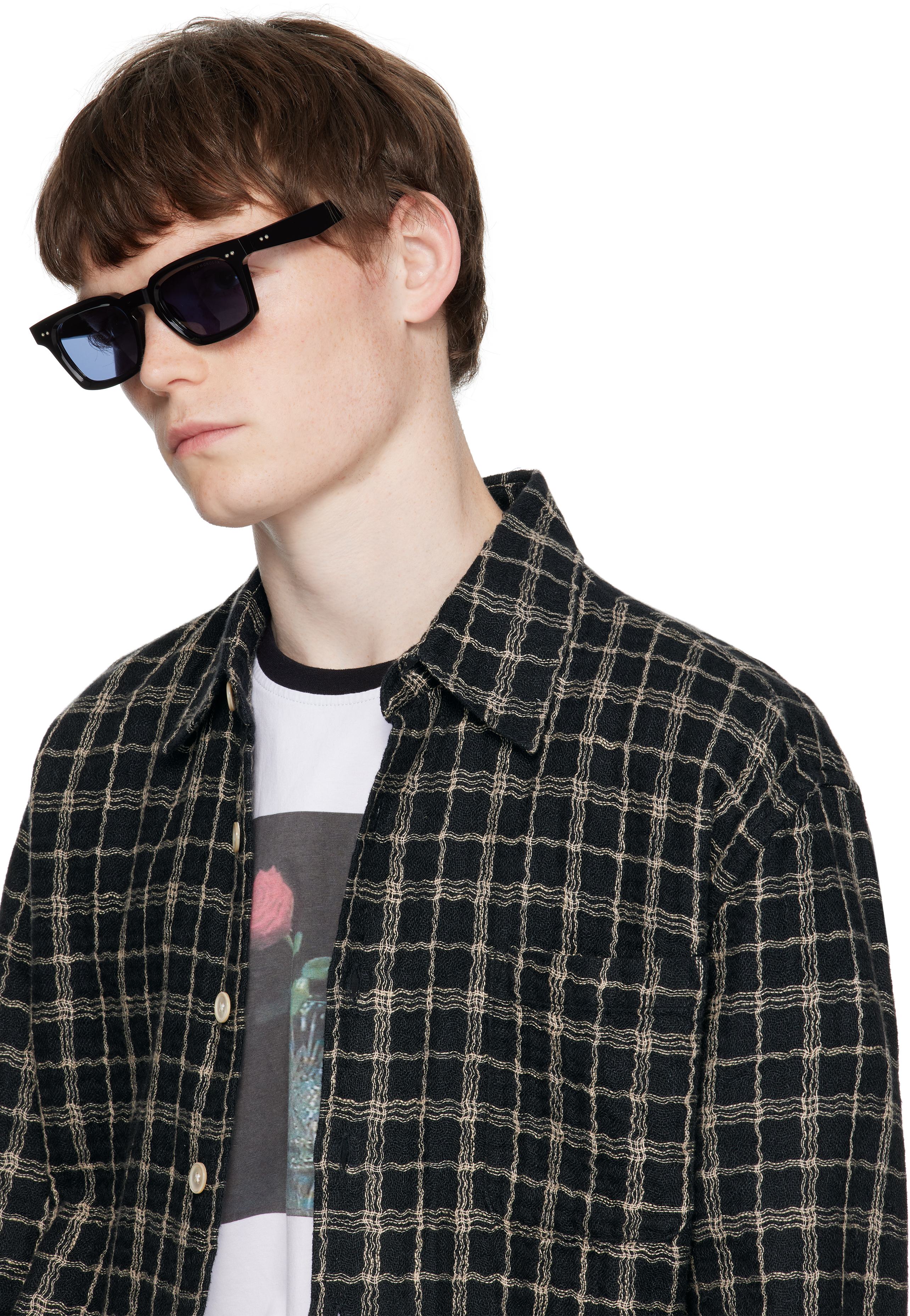 Dita Black Monolix Sunglasses In Black