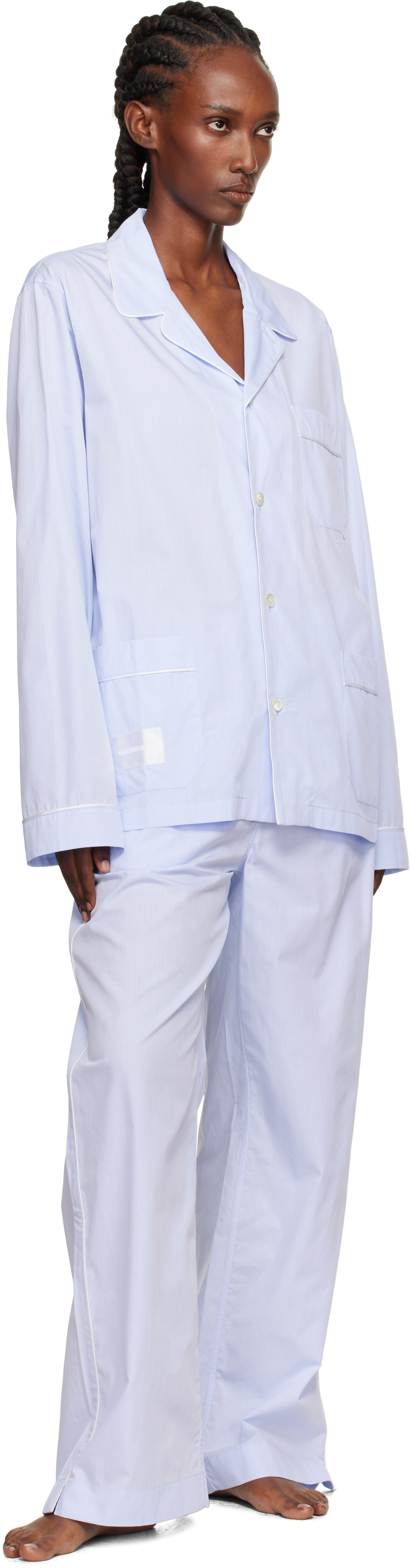 Magniberg Blue Dolce Pjyama Pants In White