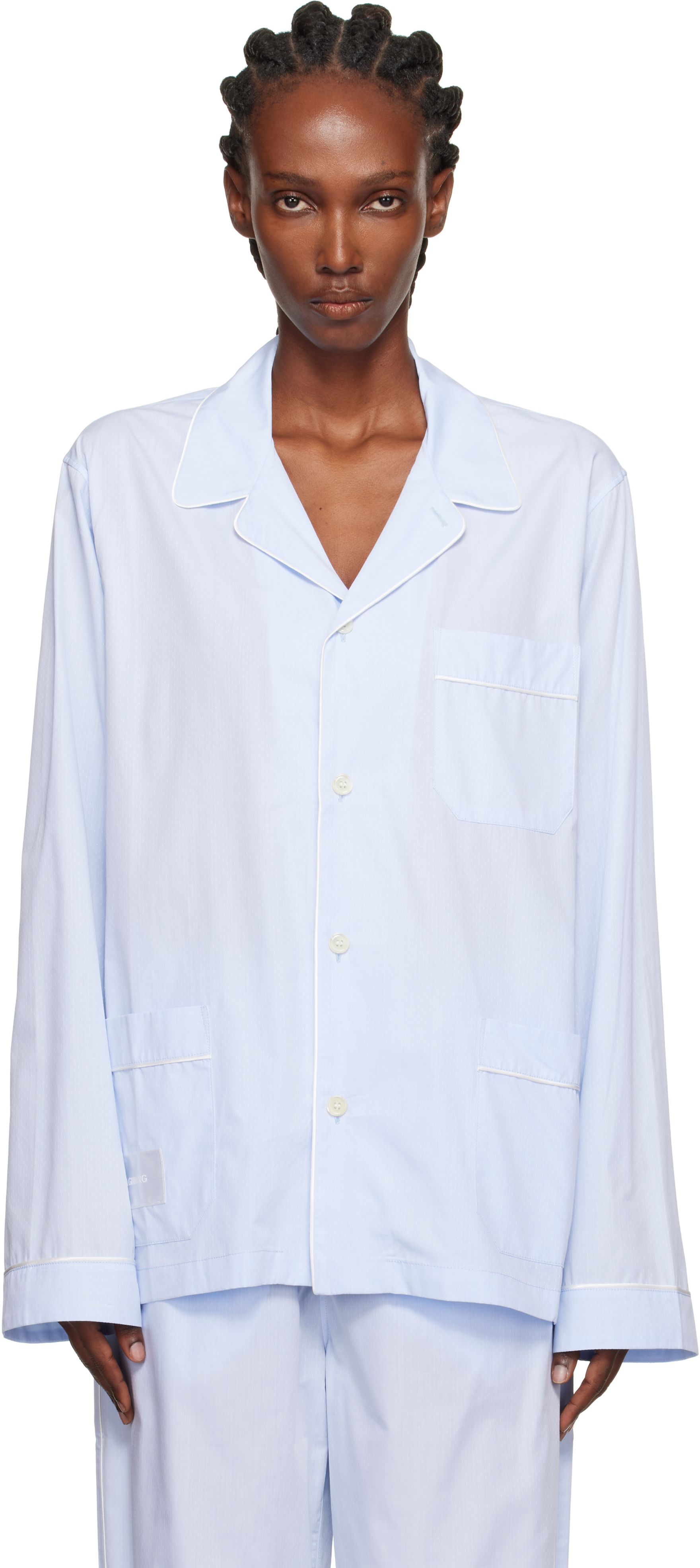 Magniberg Blue Dolce Pyjama Shirt In Multi