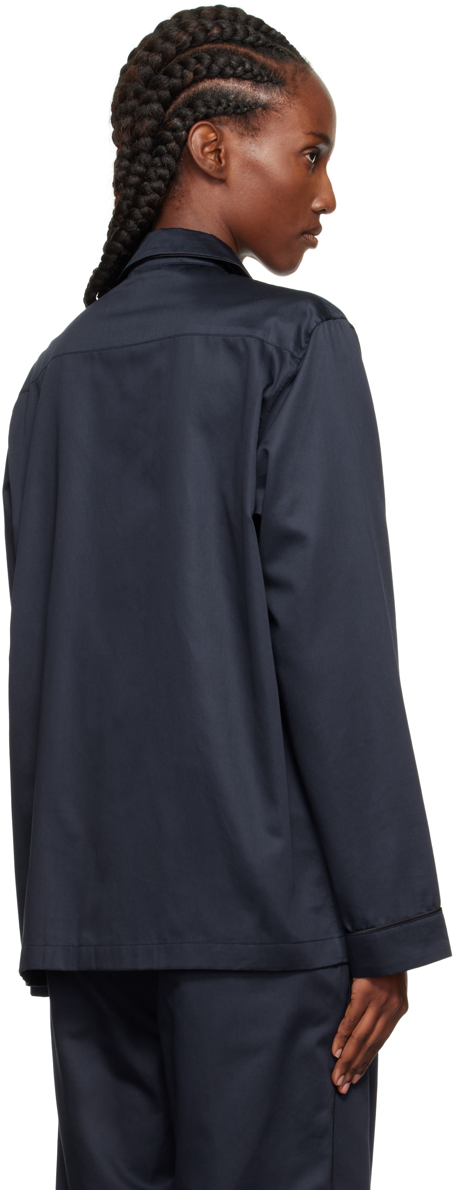 Magniberg Navy Sorbetto Pyjama Shirt In Blue