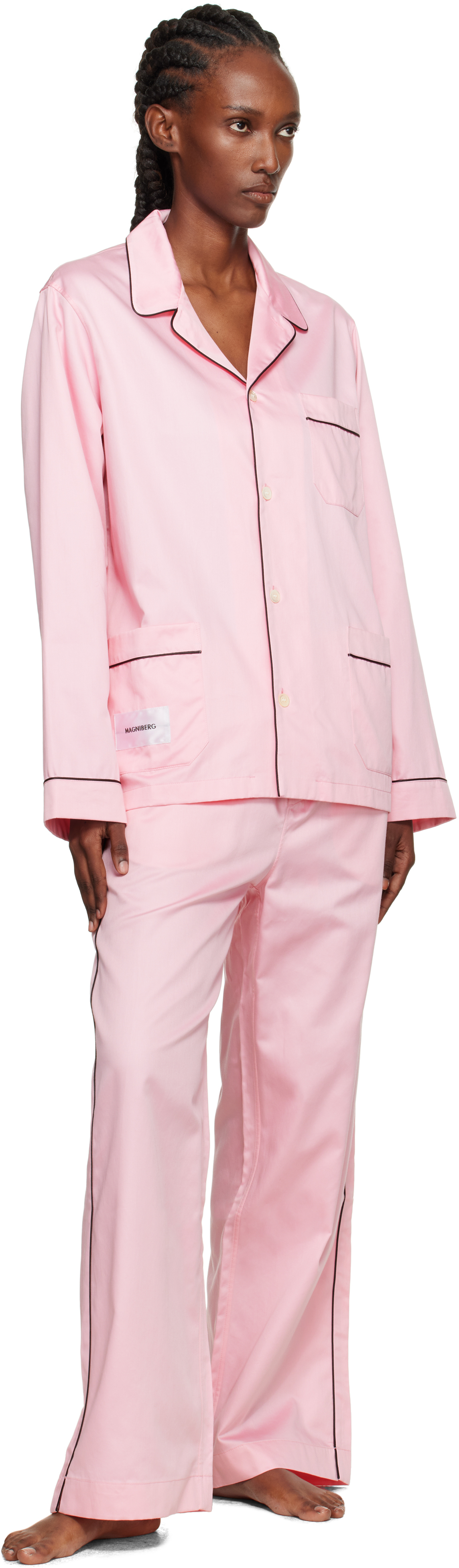 Magniberg Pink Sorbetto Pyjama Shirt In Pink