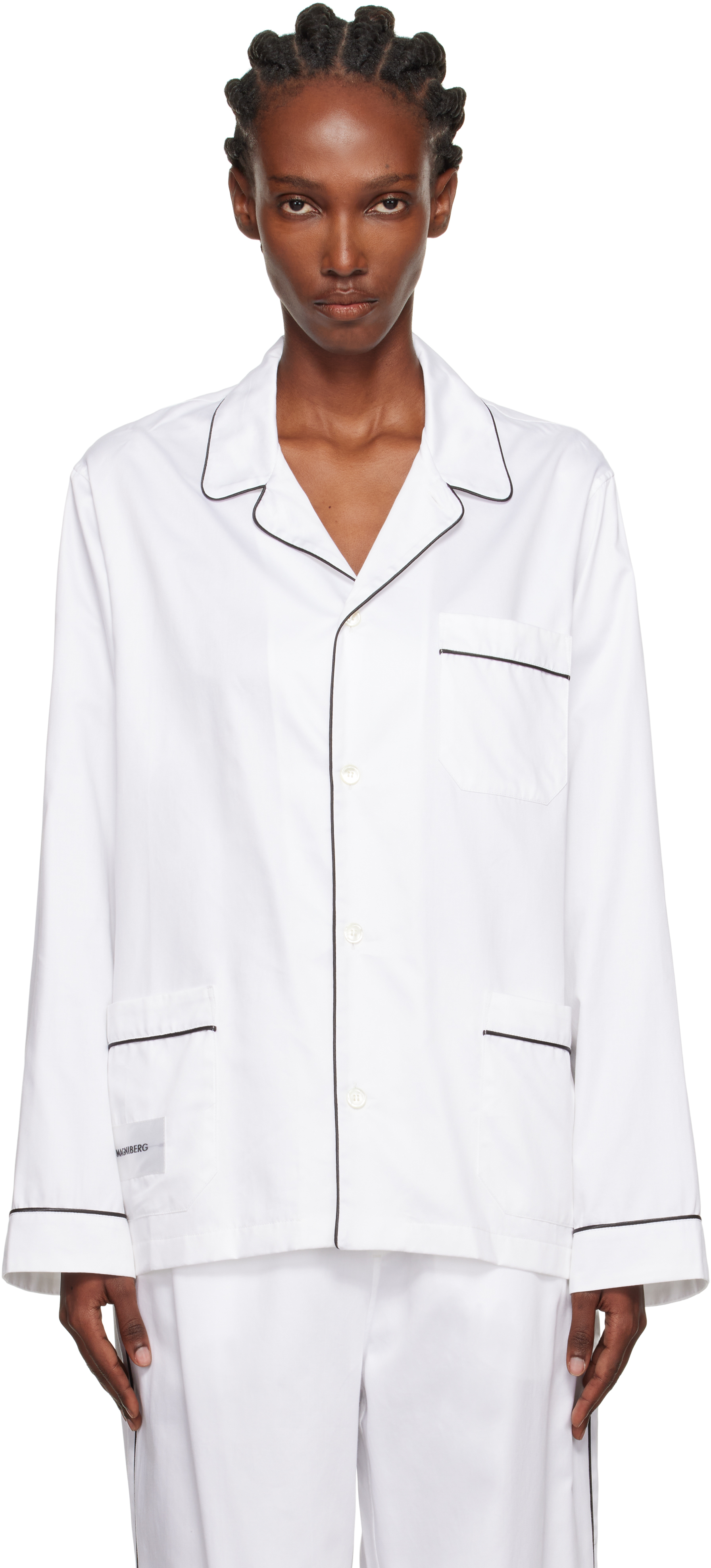 Magniberg White Sorbetto Pyjama Shirt