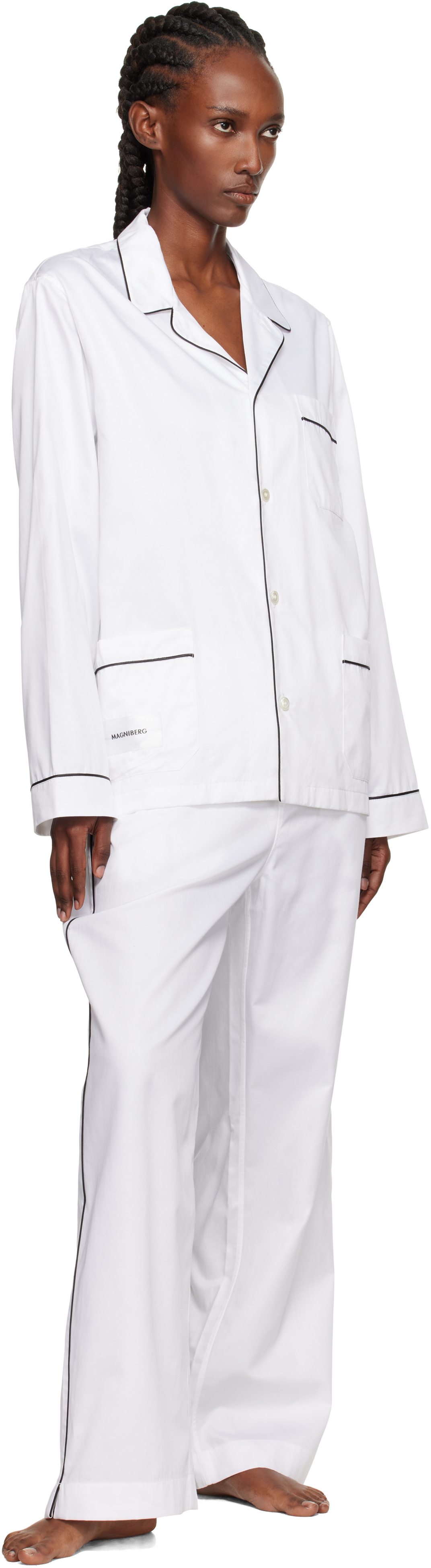 Magniberg White Sorbetto Pyjama Shirt In White
