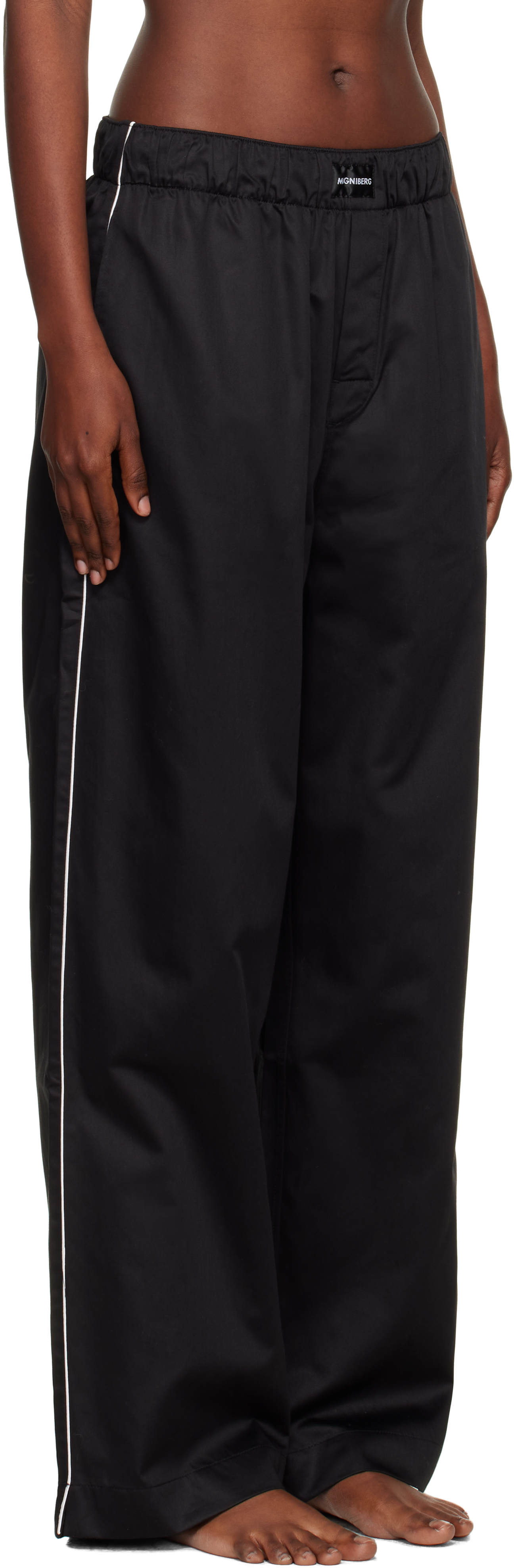 Magniberg Black Sorbetto Pyjama Pants In Black