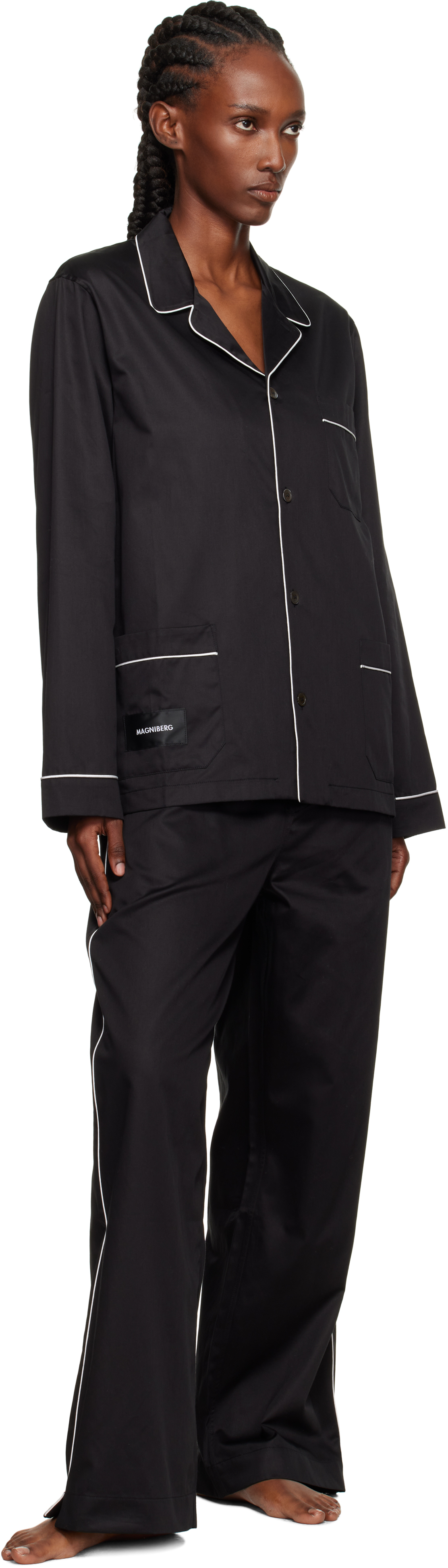 Magniberg Black Sorbetto Pyjama Pants In Black