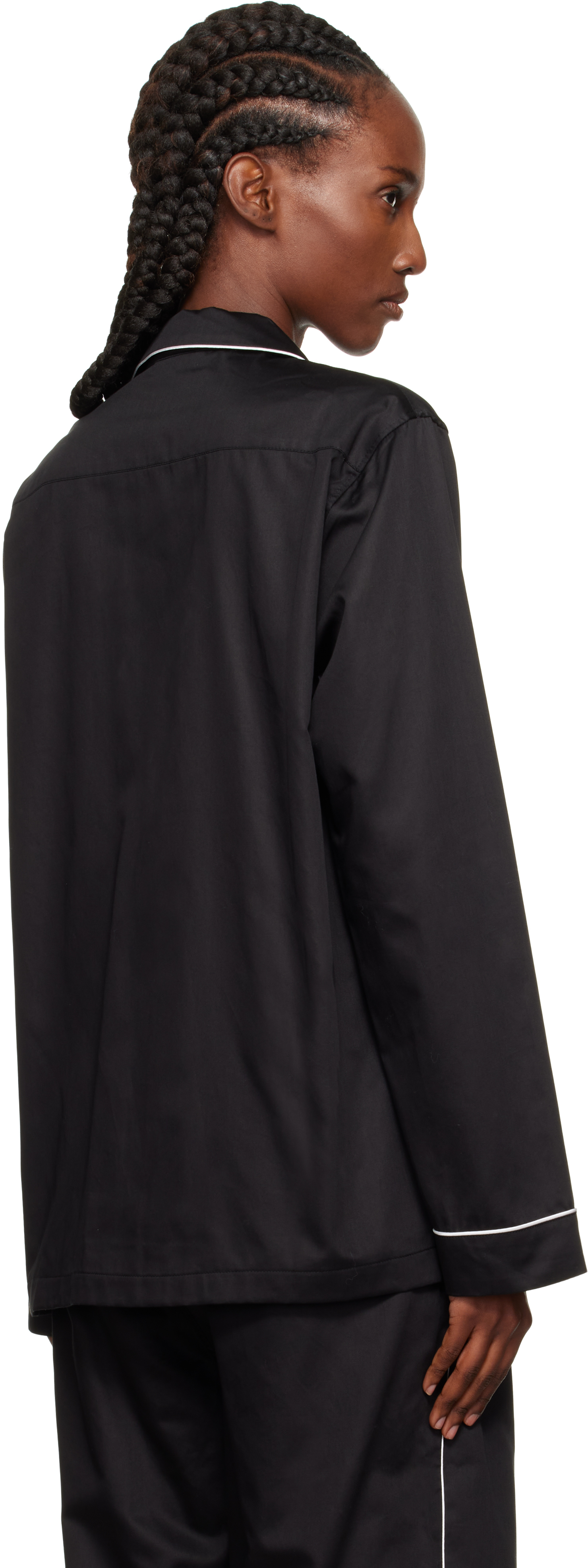 Magniberg Black Sorbetto Pyjama Shirt In Black