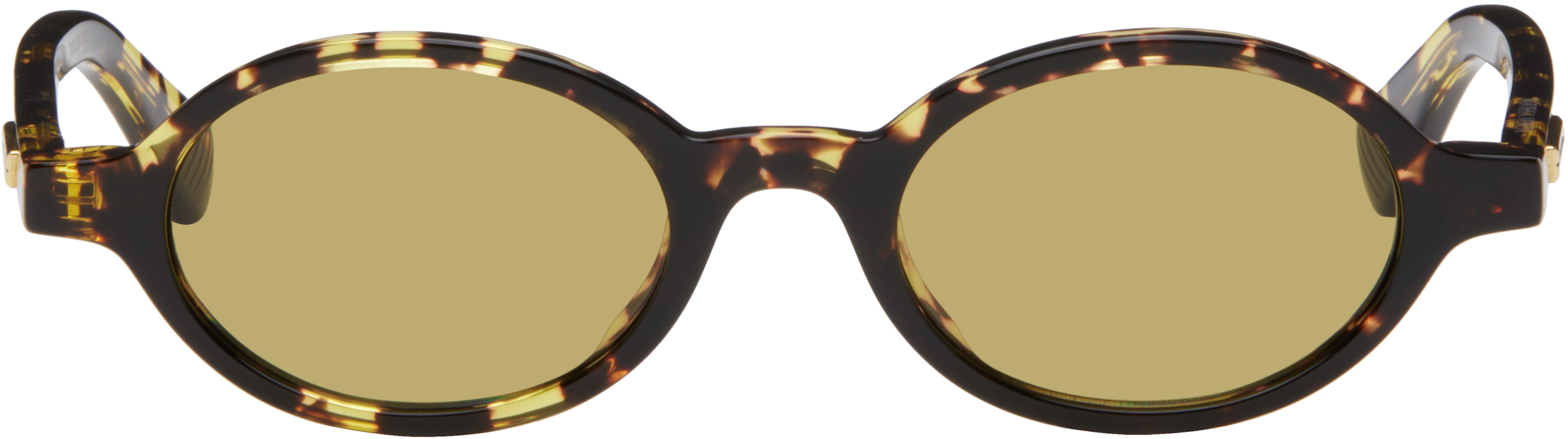 Brown Classic Oval Sunglasses
