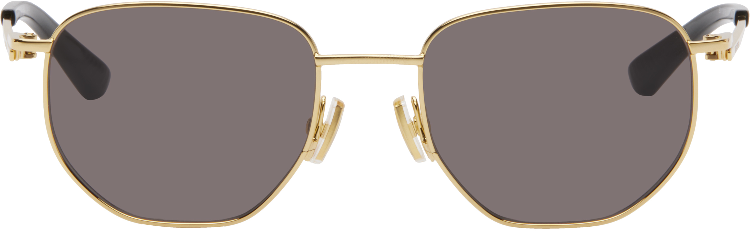 【関税込み】Bottega Veneta ゴールド Split l サングラス Bottega Veneta Split Sunglasses | Shopbop