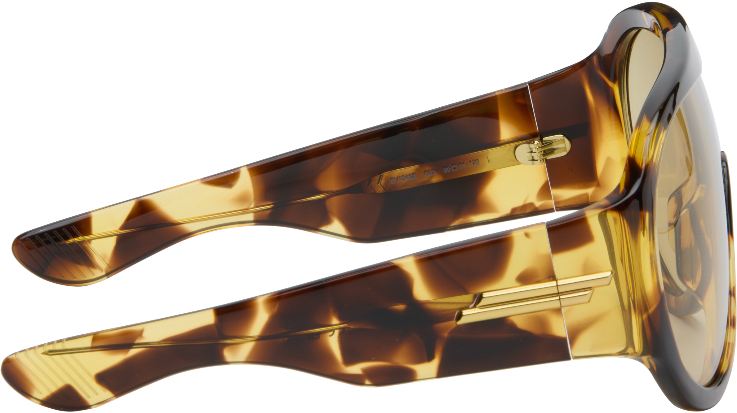 Bottega Veneta Brown Mask Sunglasses In Brown