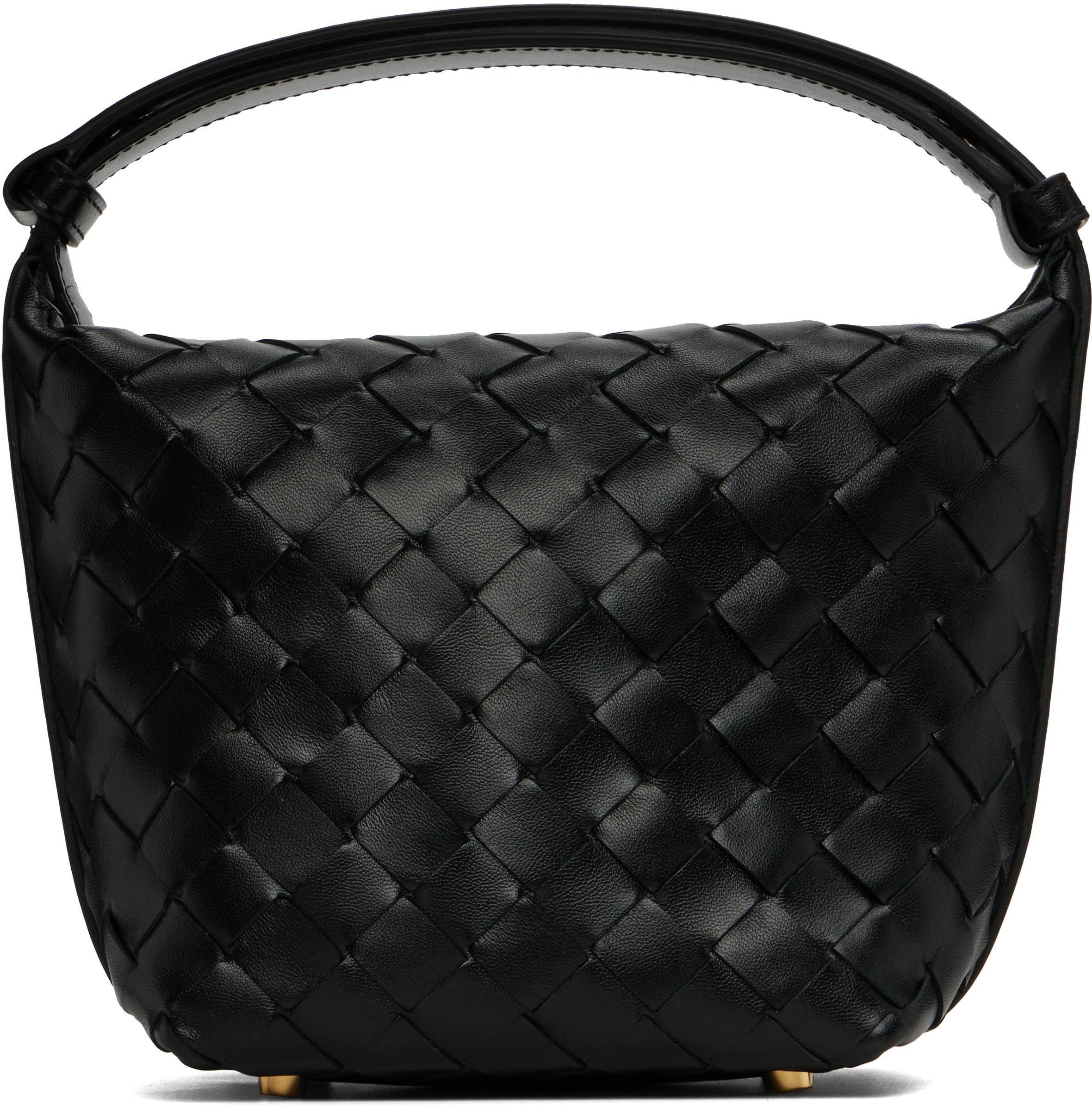 Bottega Veneta　ウォレス Bottega Veneta: Black Micro Wallace Bag | SSENSE