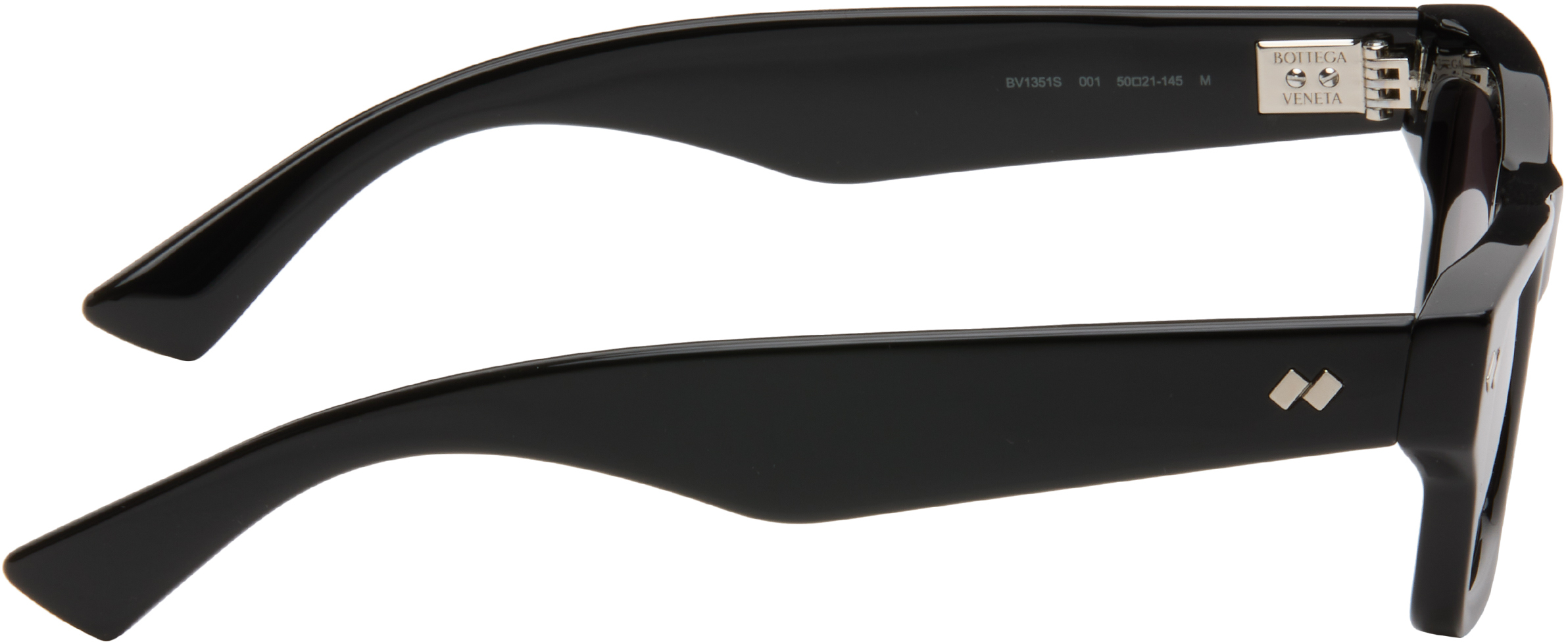 Bottega Veneta Dizzy Rectangular Sunglasses In Black