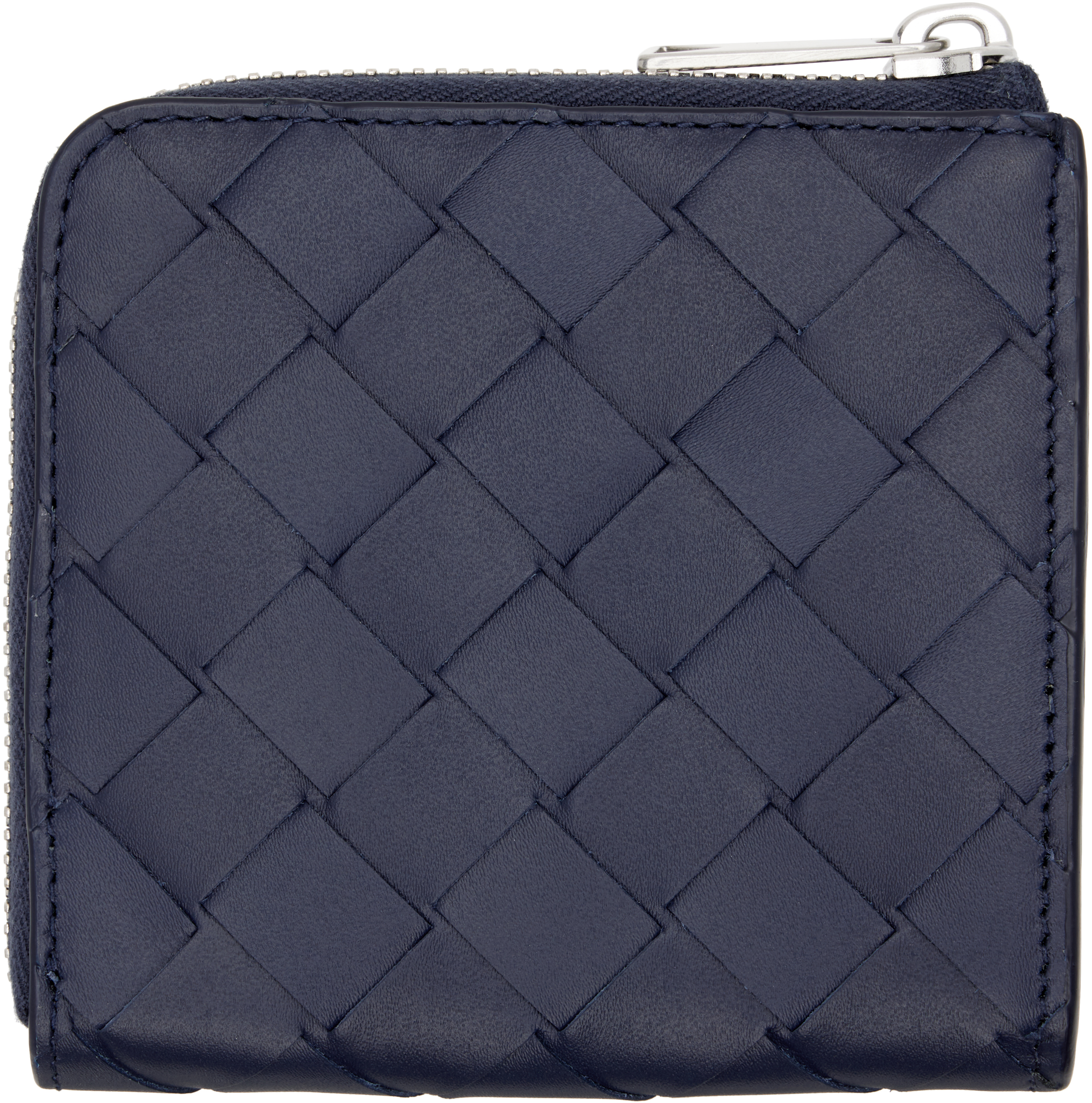 Bottega Veneta Intrecciato Stamp Square Zip Around Wallet