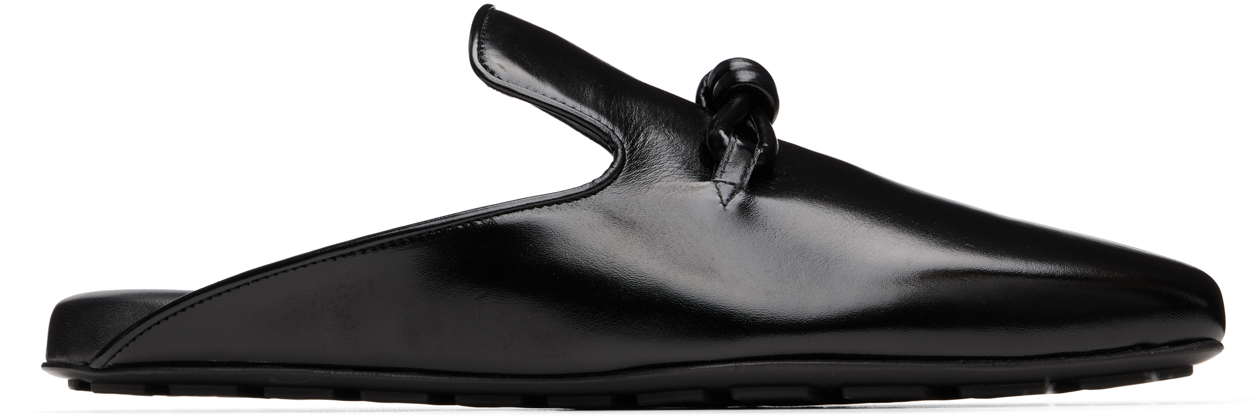 Bottega Veneta: ブラック Roma ミュール | SSENSE 日本