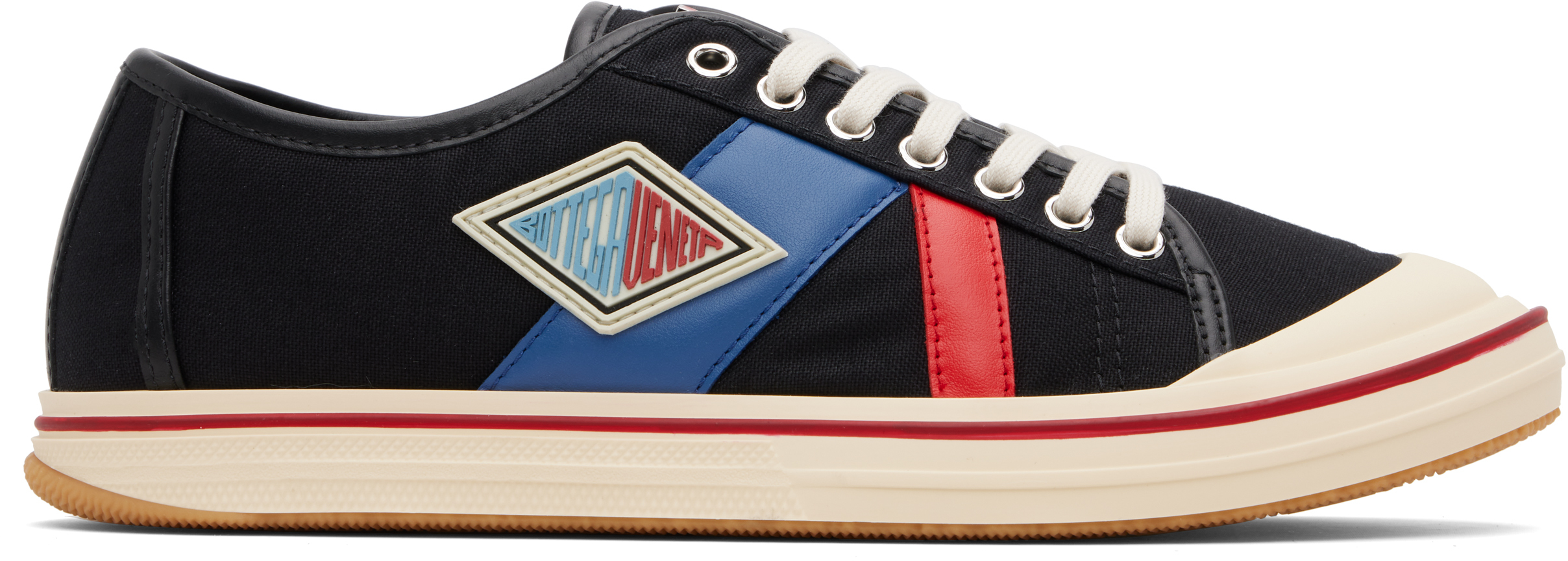 Bottega Veneta: Black Eliot Sneakers | SSENSE