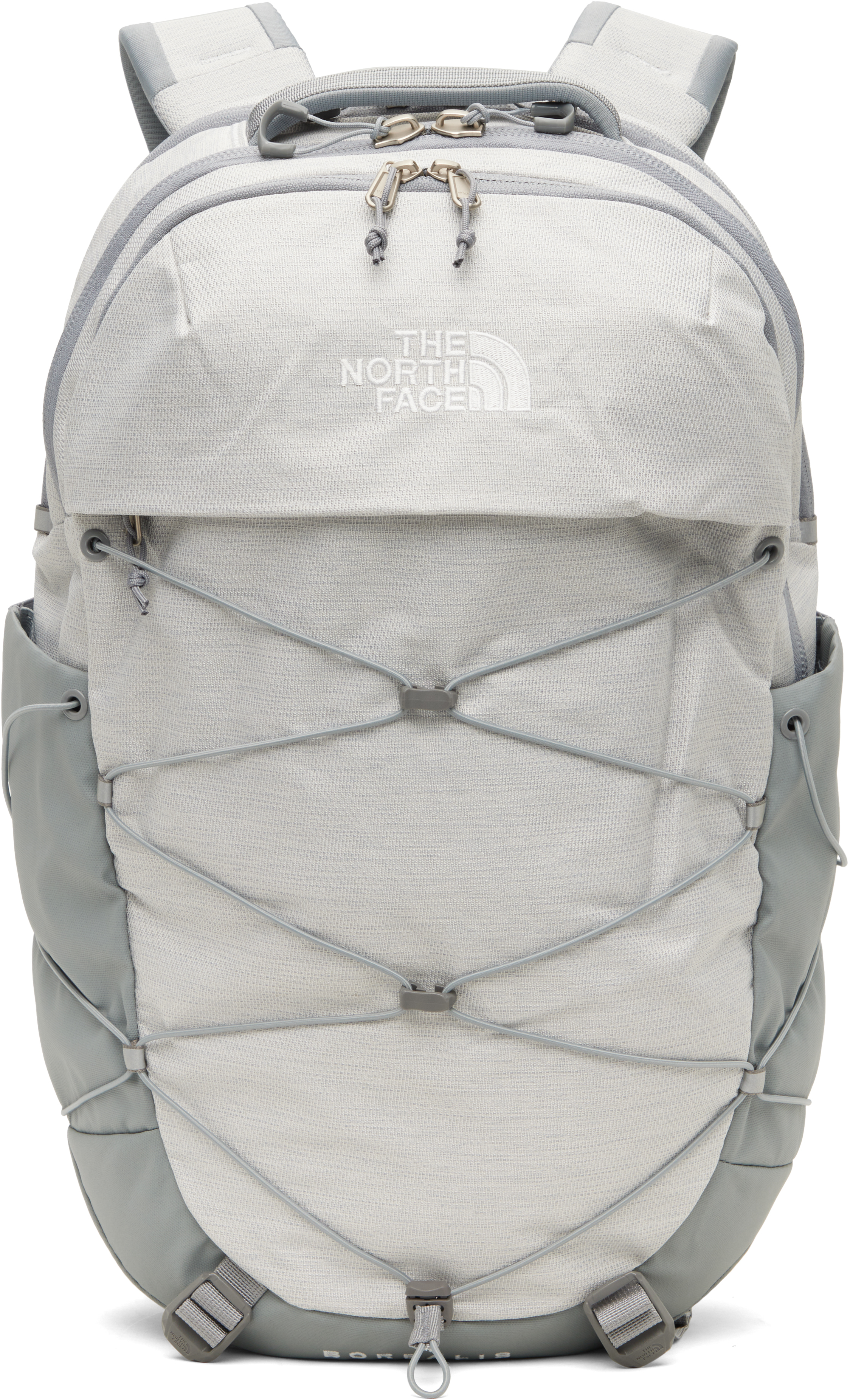 White & Gray Borealis Backpack by The North Face on Sale display picture 2
