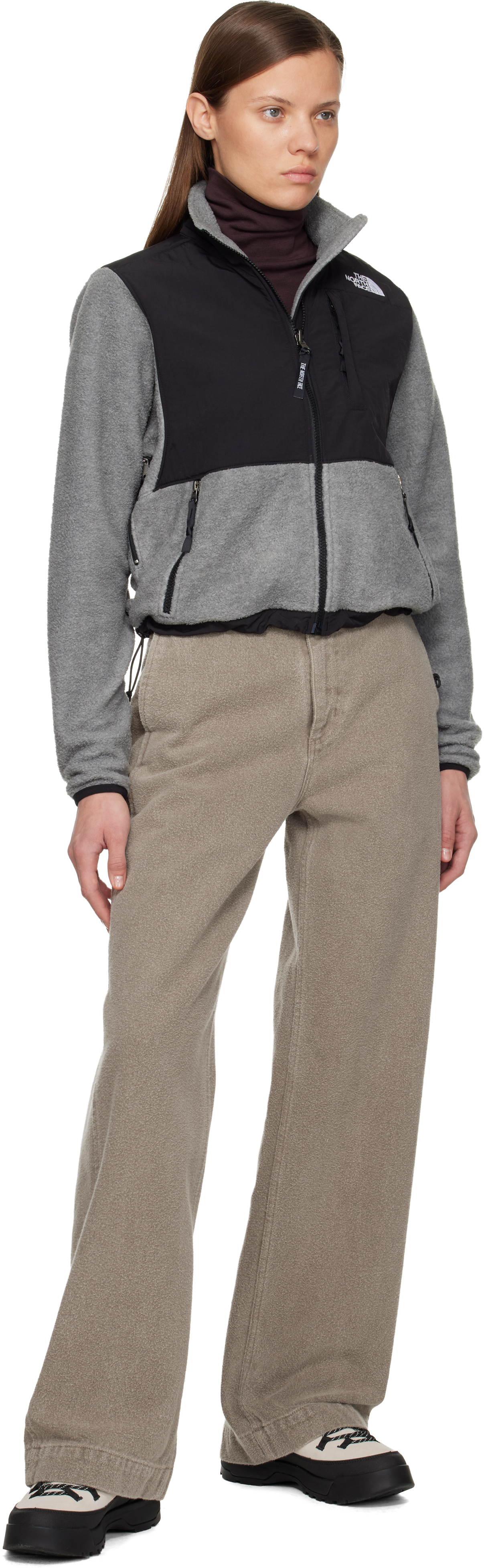 The North Face Gray & Black Retro Denali Jacket