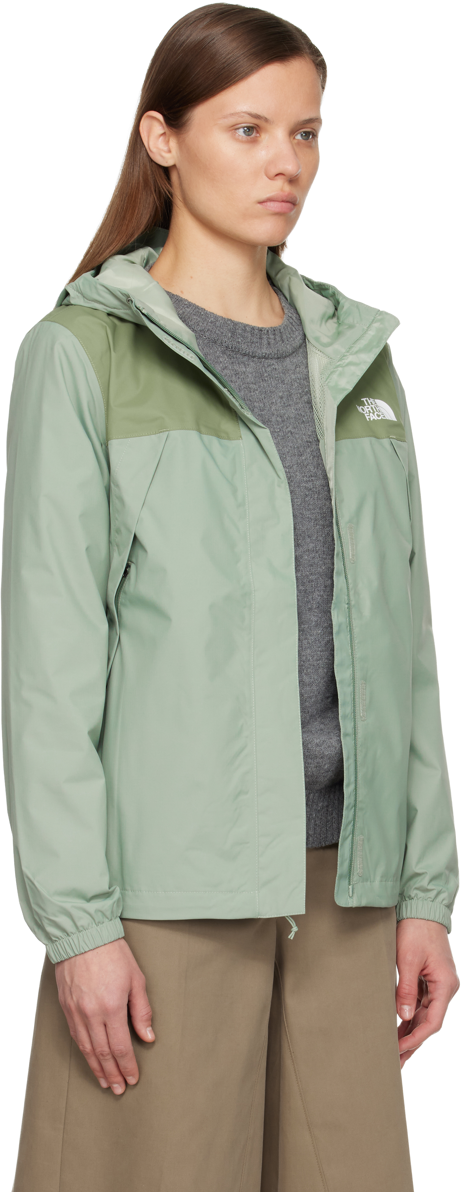 The North Face Green Antora Rain Jacket
