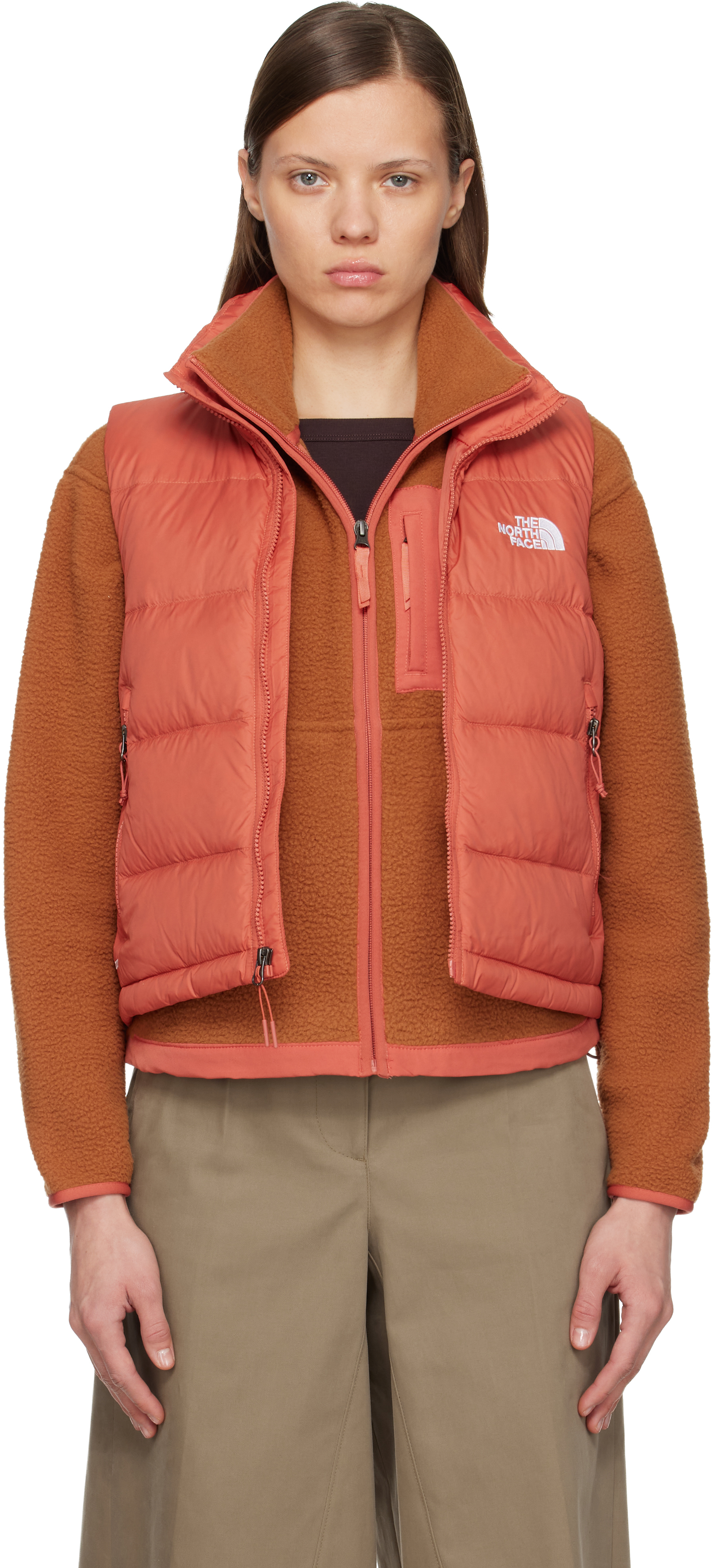 The North Face Orange Hydrenalite A-line Down Vest