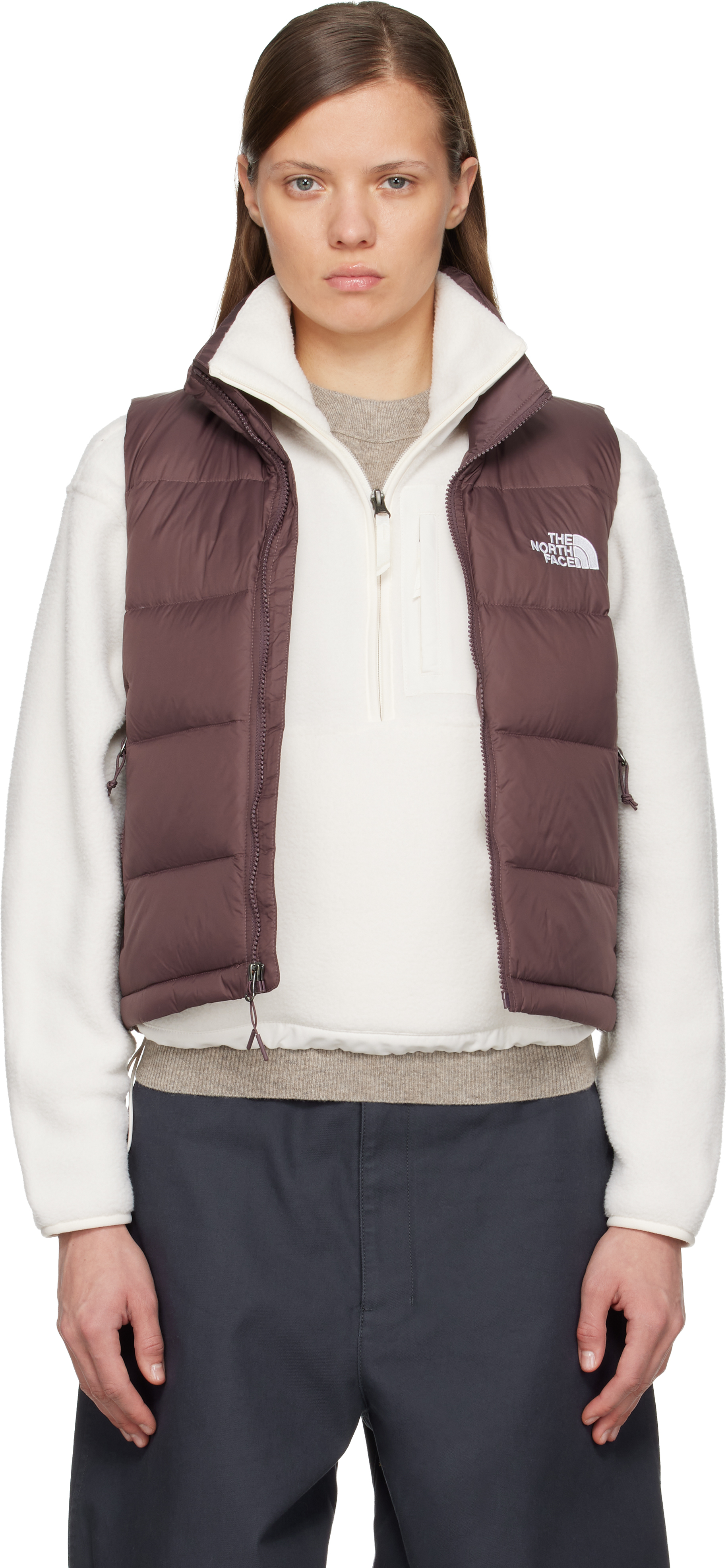 The North Face Burgundy Hydrenalite A-line Down Vest