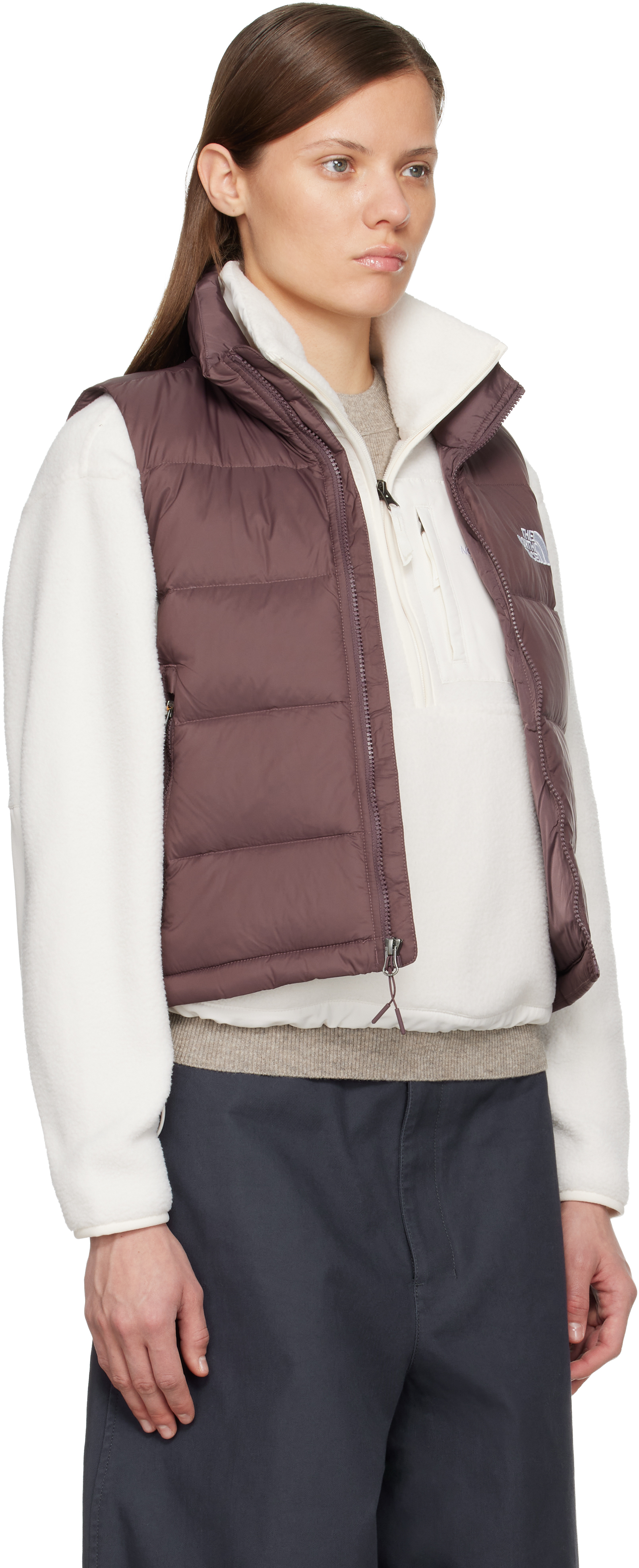 The North Face Burgundy Hydrenalite A-line Down Vest