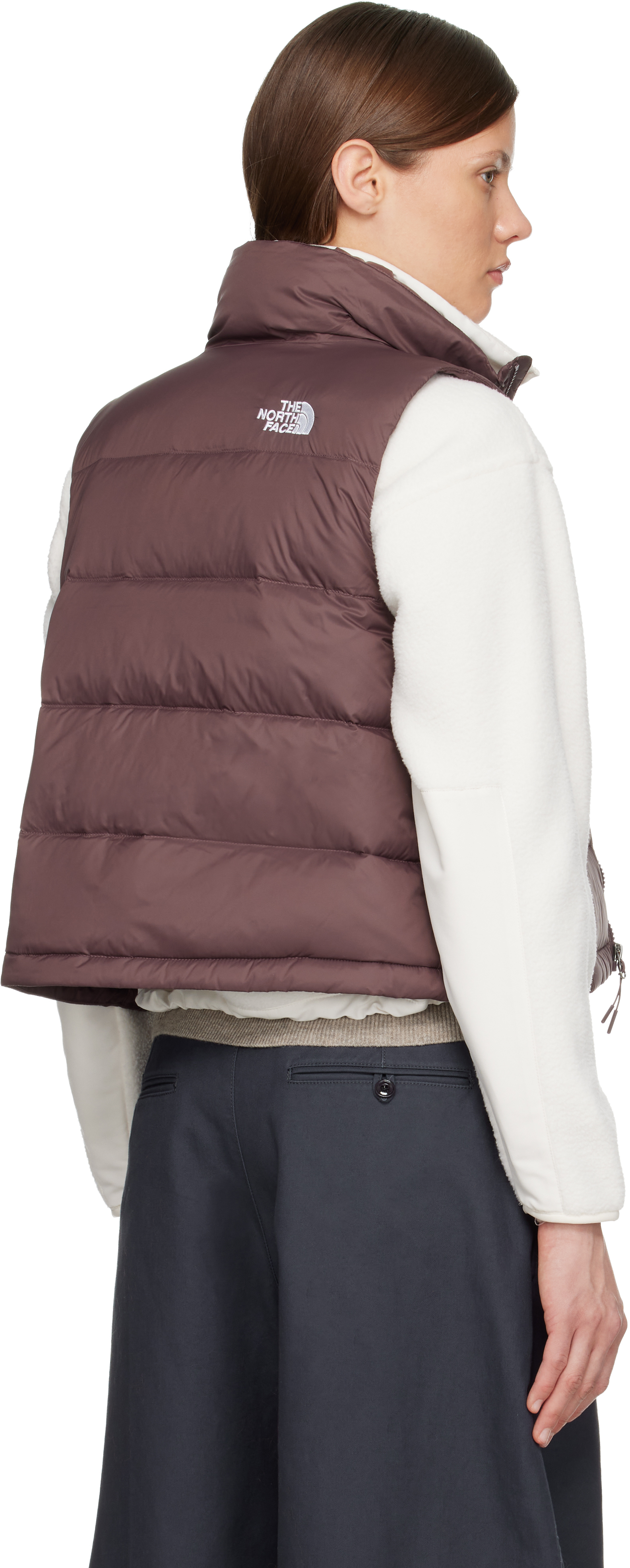 The North Face Burgundy Hydrenalite A-line Down Vest