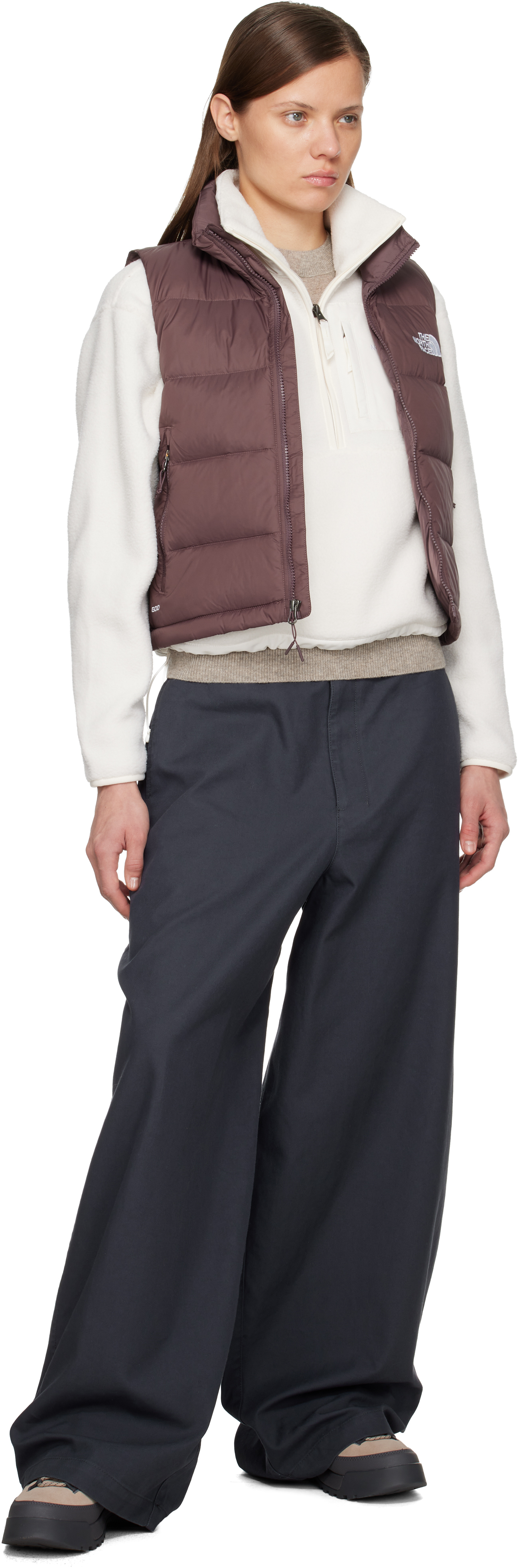 The North Face Burgundy Hydrenalite A-line Down Vest