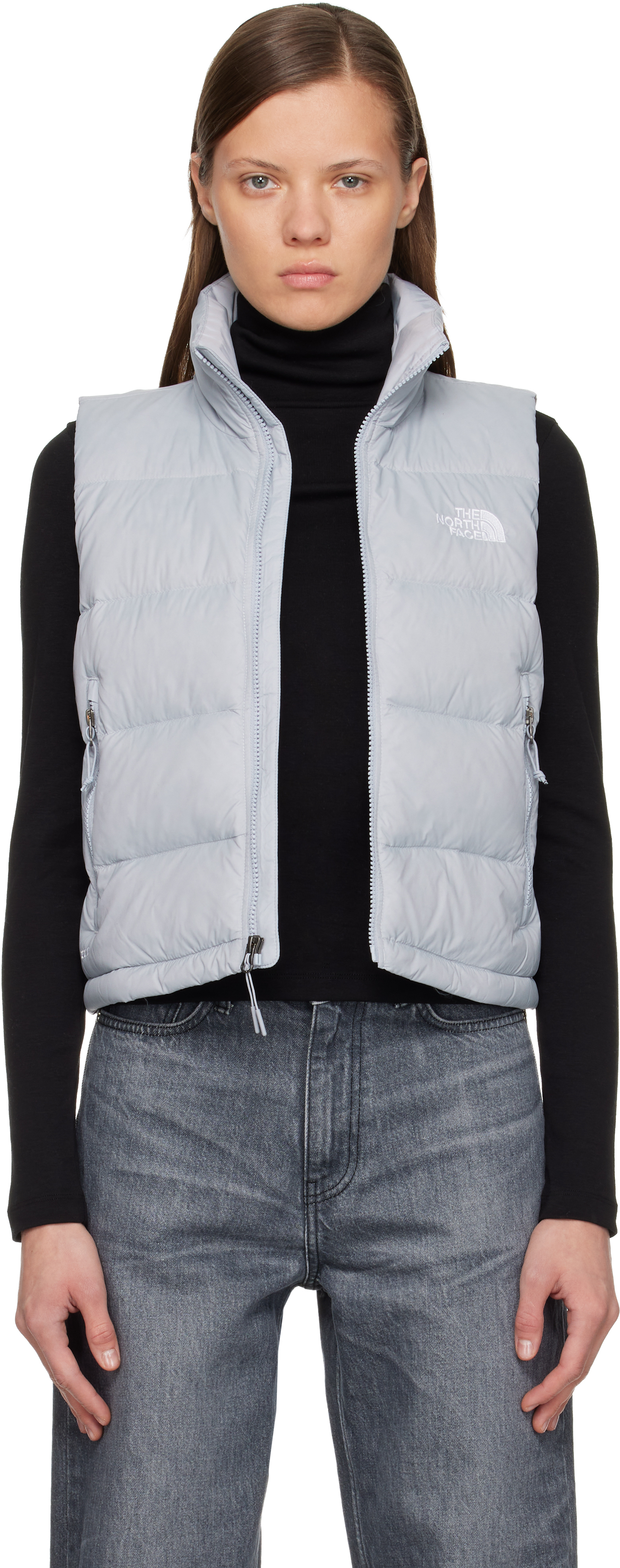 The North Face Gray Hydrenalite A-line Down Vest