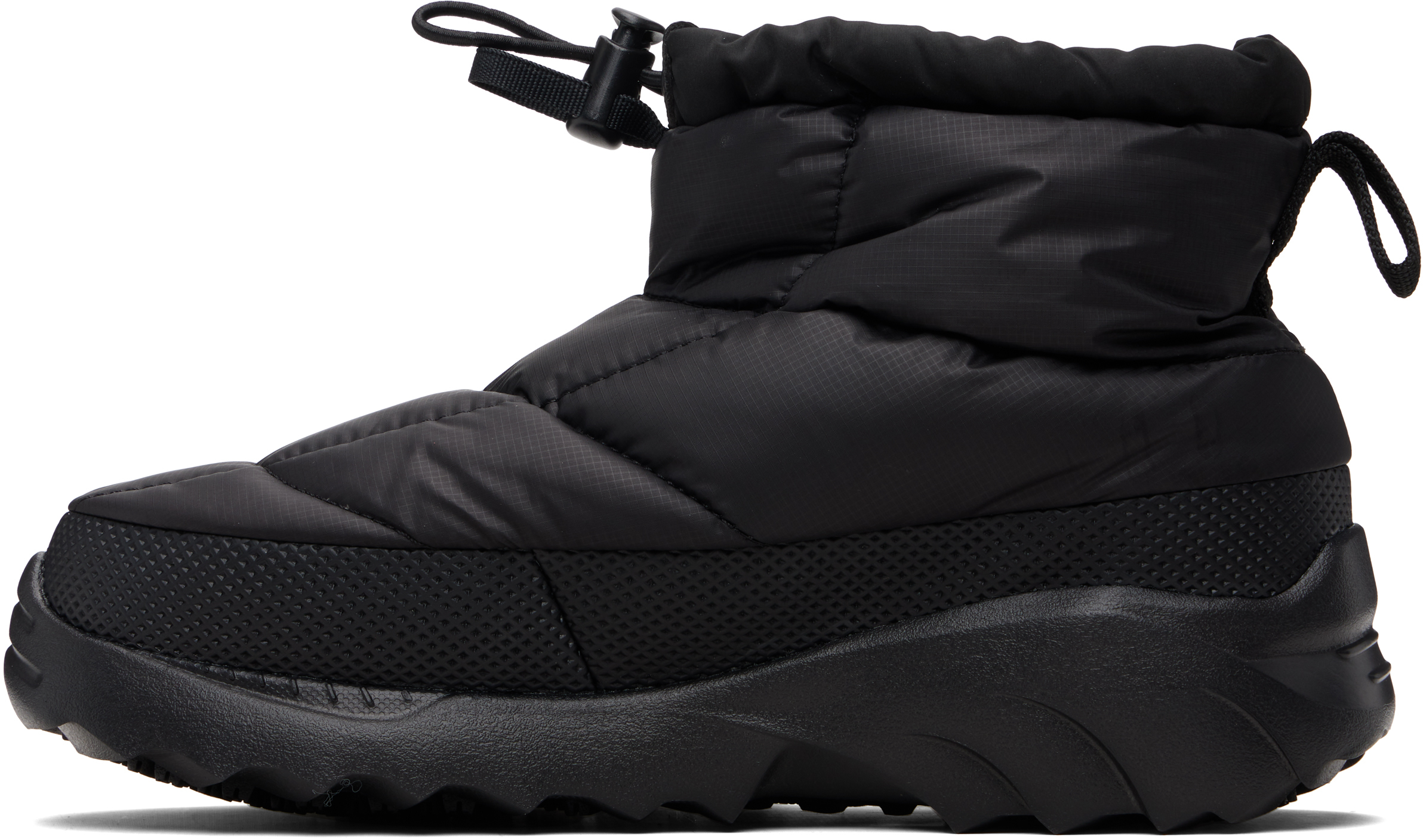 The North Face Black Nuptse Traction Chukka Boots In Black