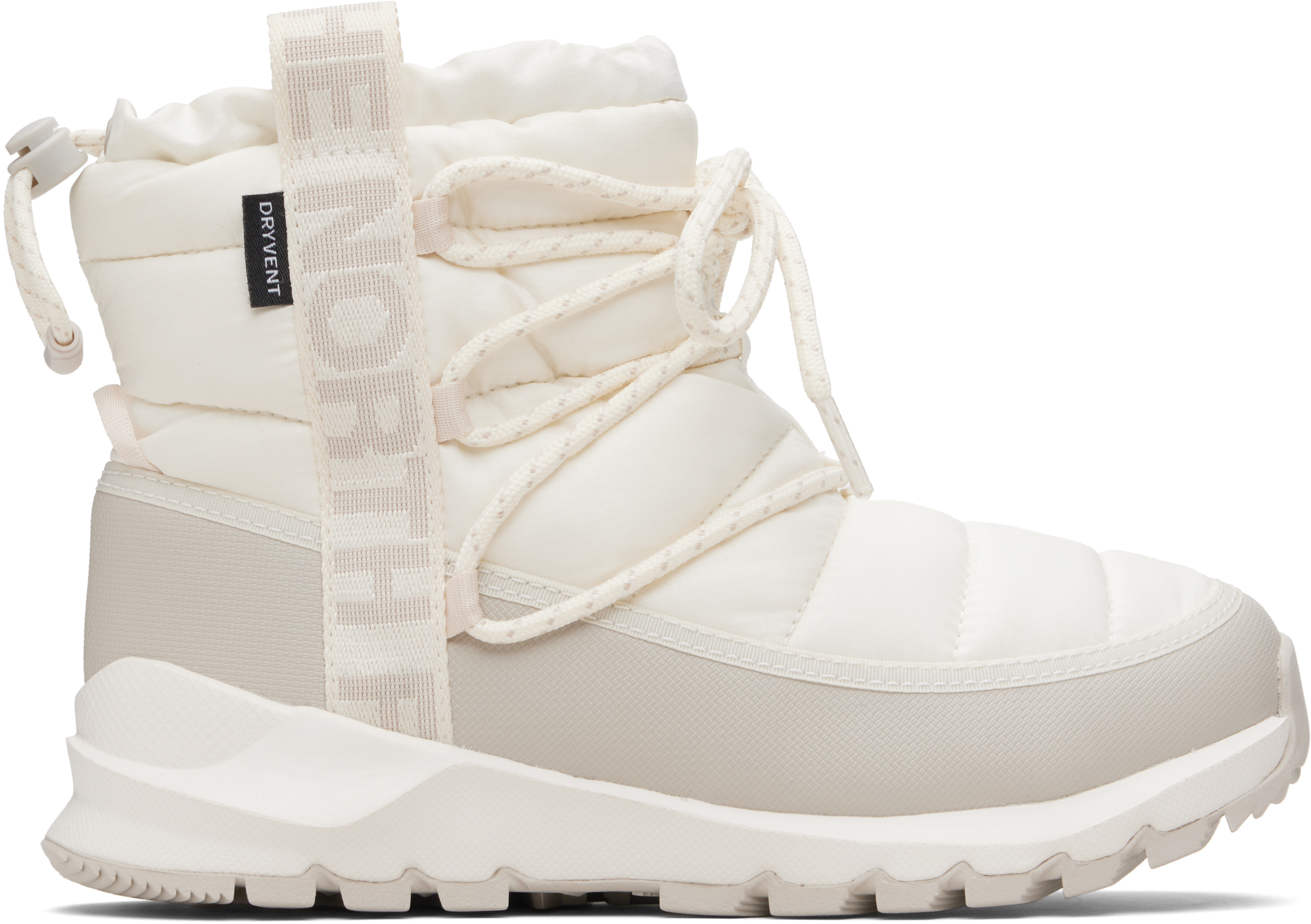 The North Face White Thermoball Lace Up Waterproof Boots
