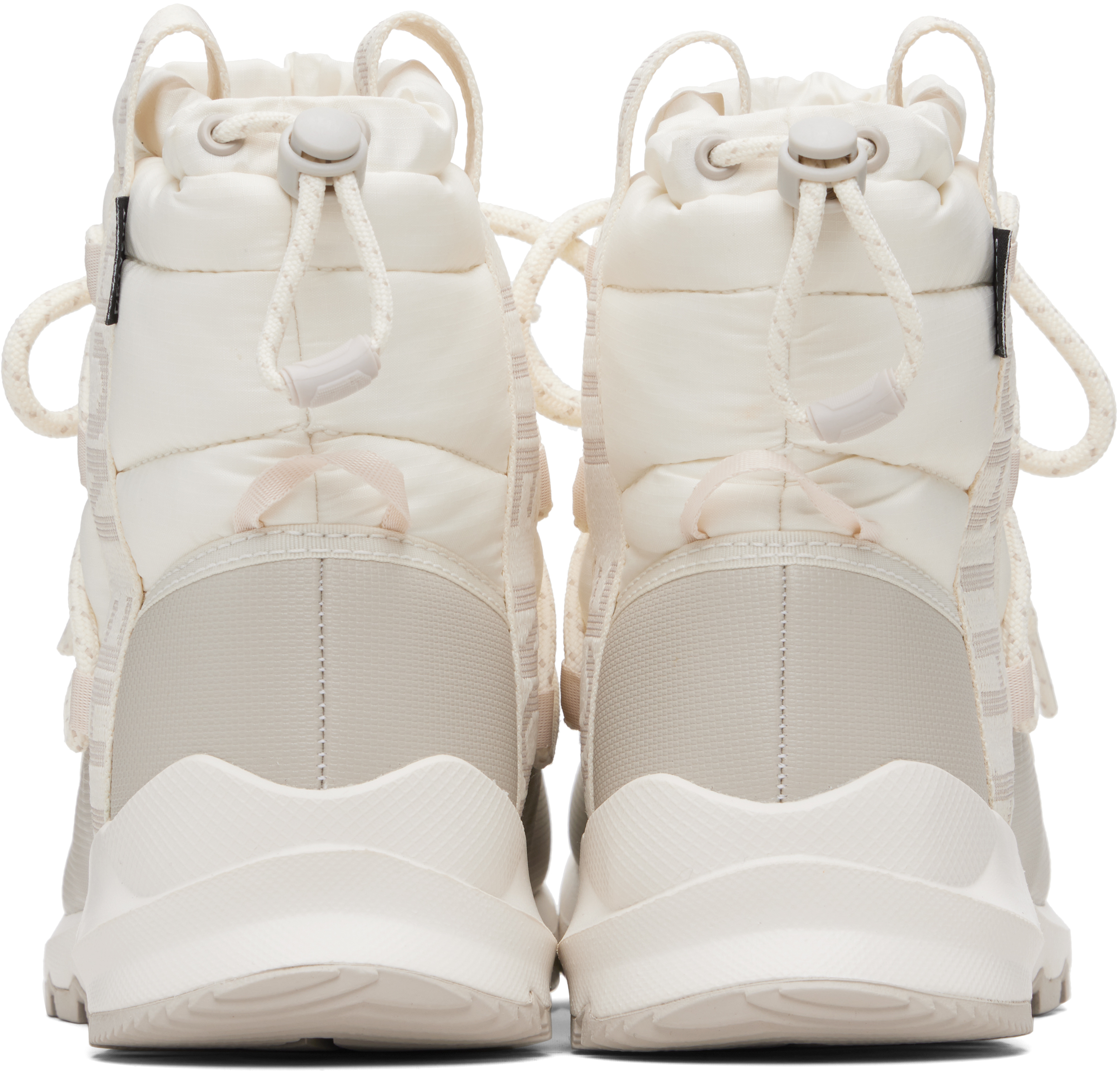 The North Face White Thermoball Lace Up Waterproof Boots