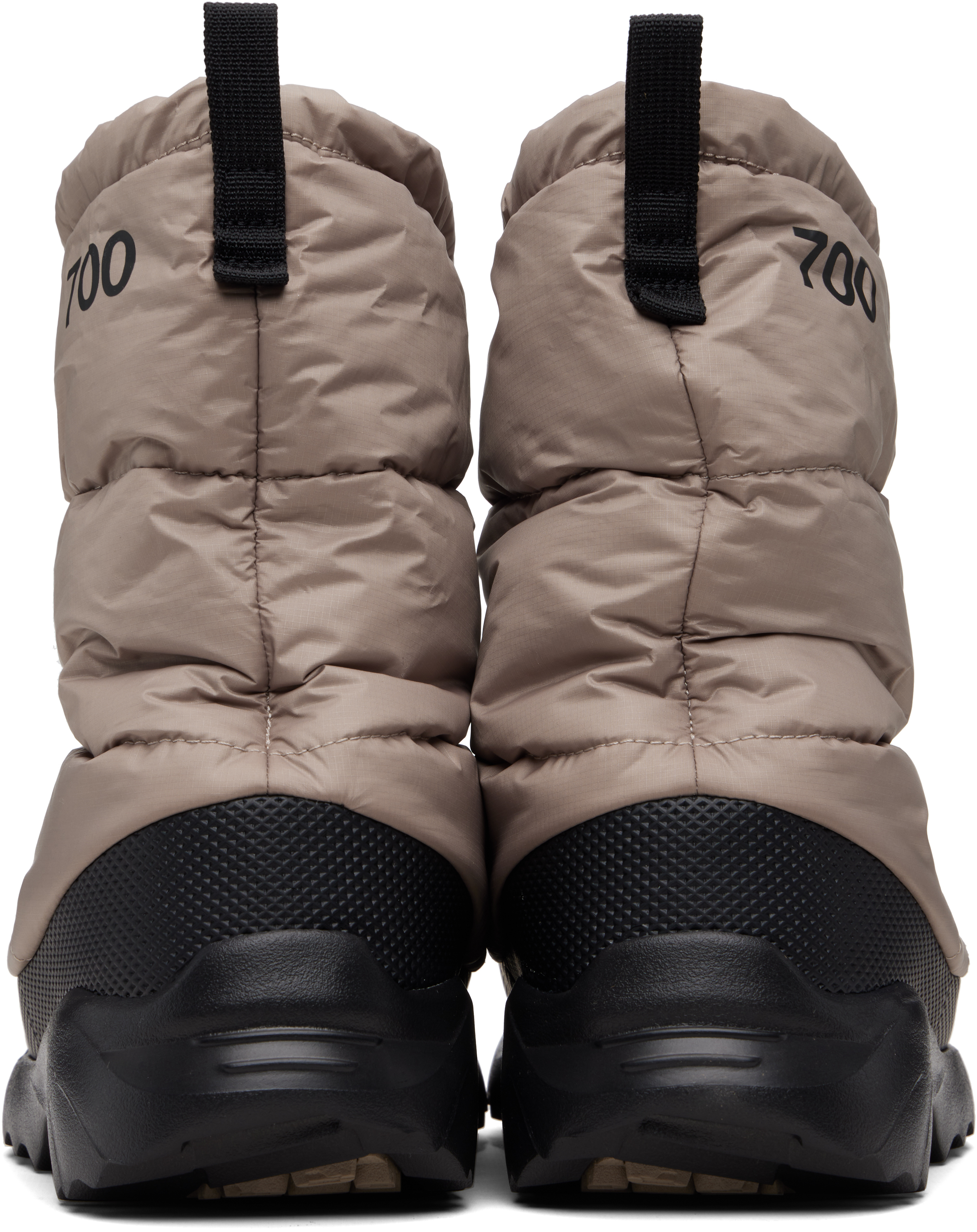 The North Face Taupe Nuptse Traction Boots