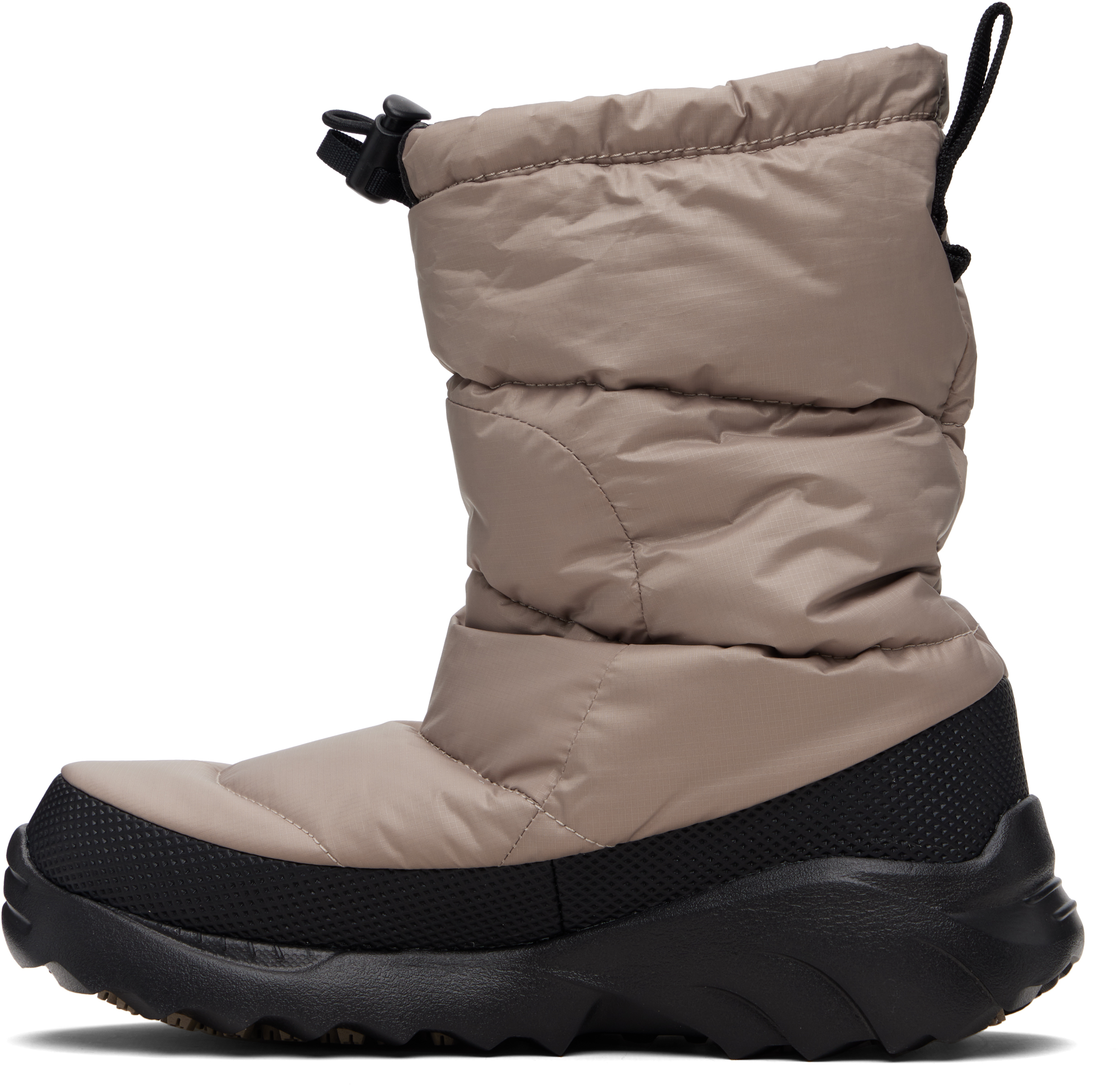 The North Face Taupe Nuptse Traction Boots