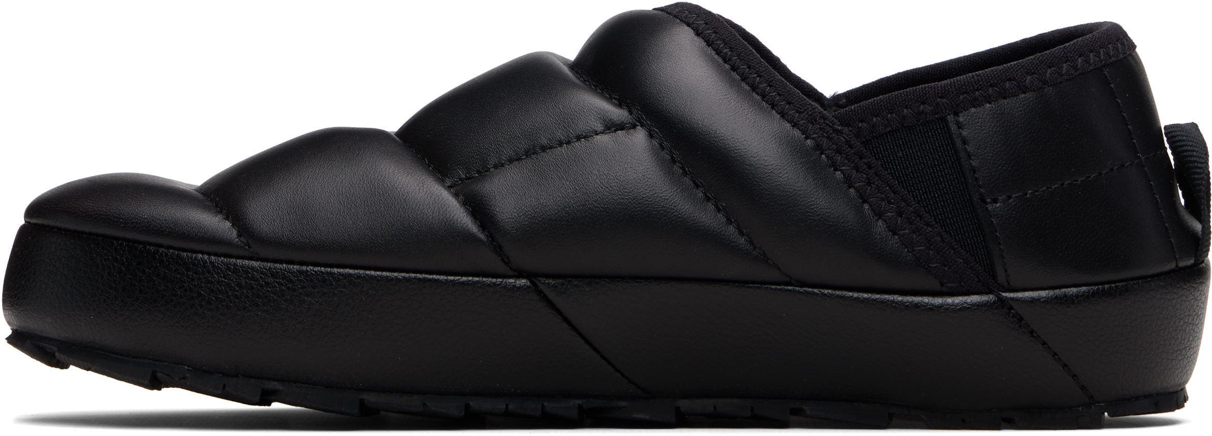 The North Face Black Leather Thermoball Traction Mule Loafers