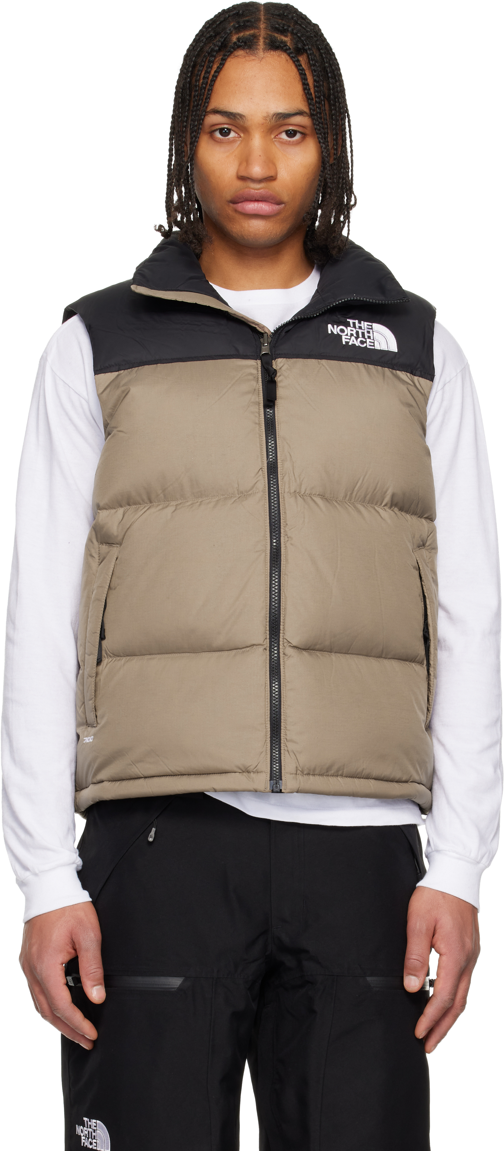 The North Face: Beige 1996 Retro Nuptse Down Vest | SSENSE