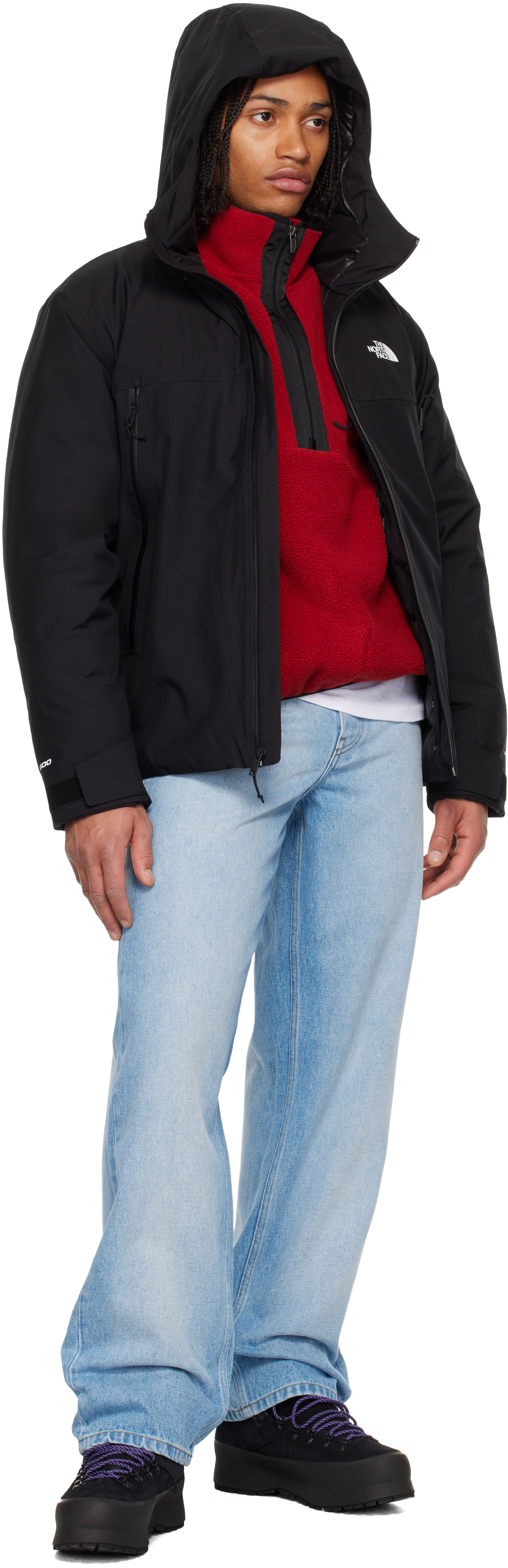 The North Face Tnf Range Hooded Down Jacket In Blue