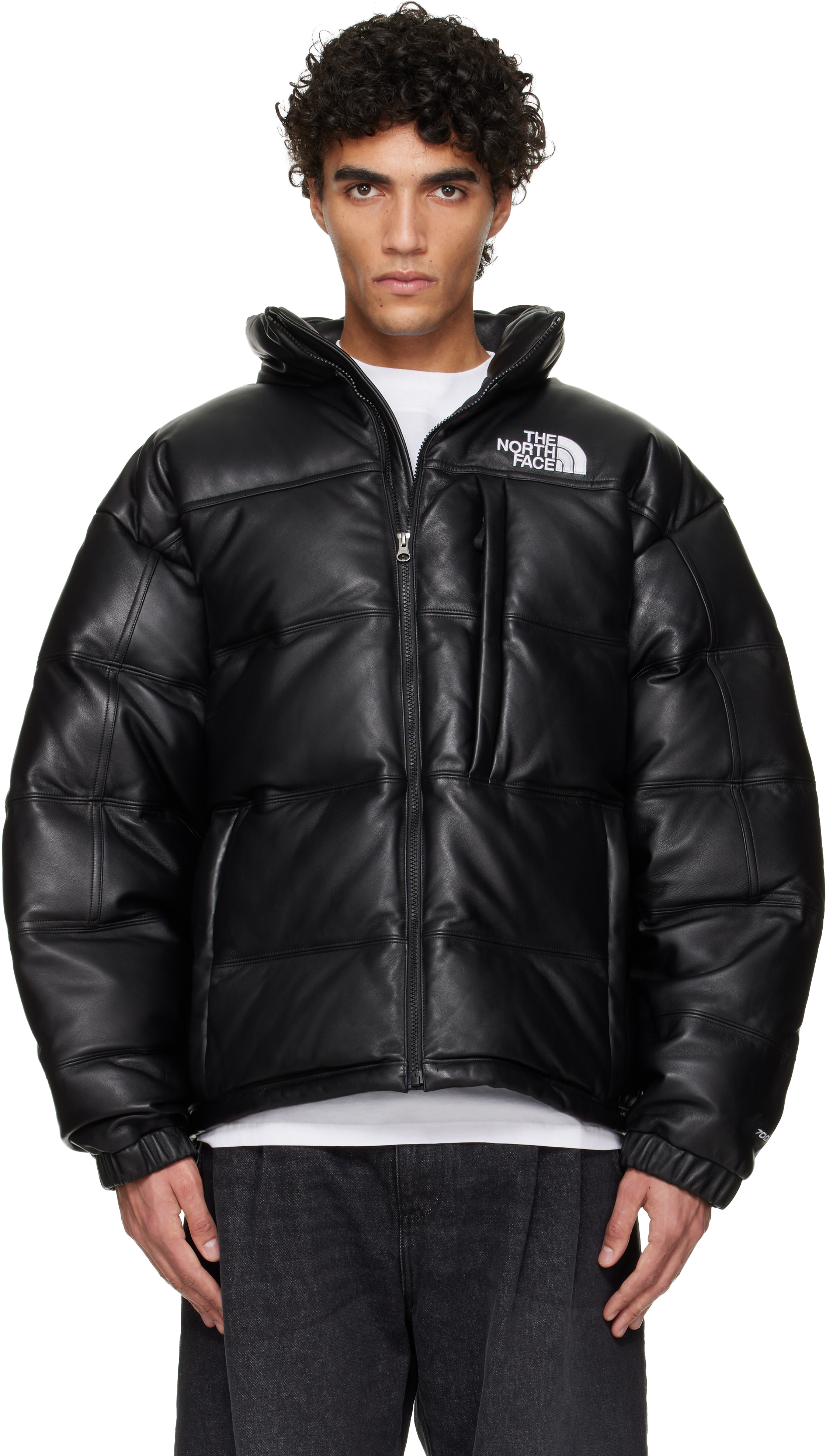 The North Face: Black 'Leather Pack' Summit Series Jacket | SSENSE