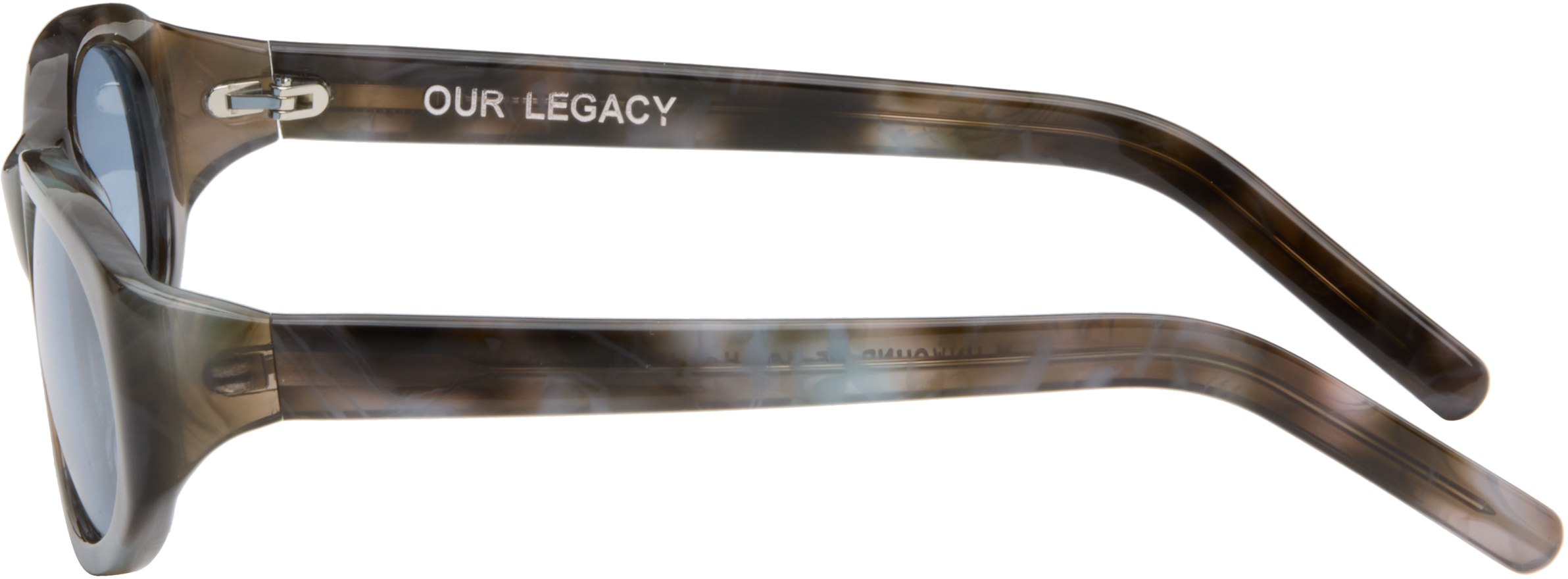 Our Legacy Brown & Blue Unwound Sunglasses In Black