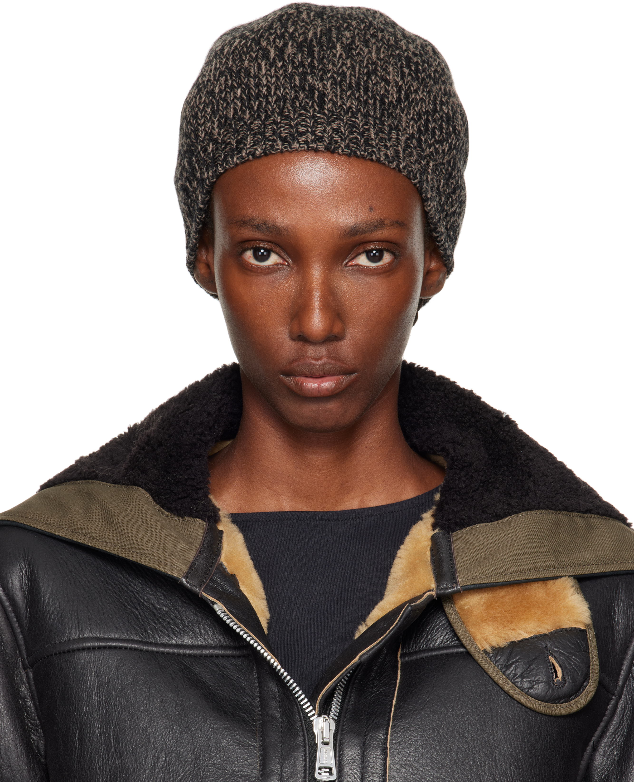 Our Legacy Black & Brown Classic Beanie
