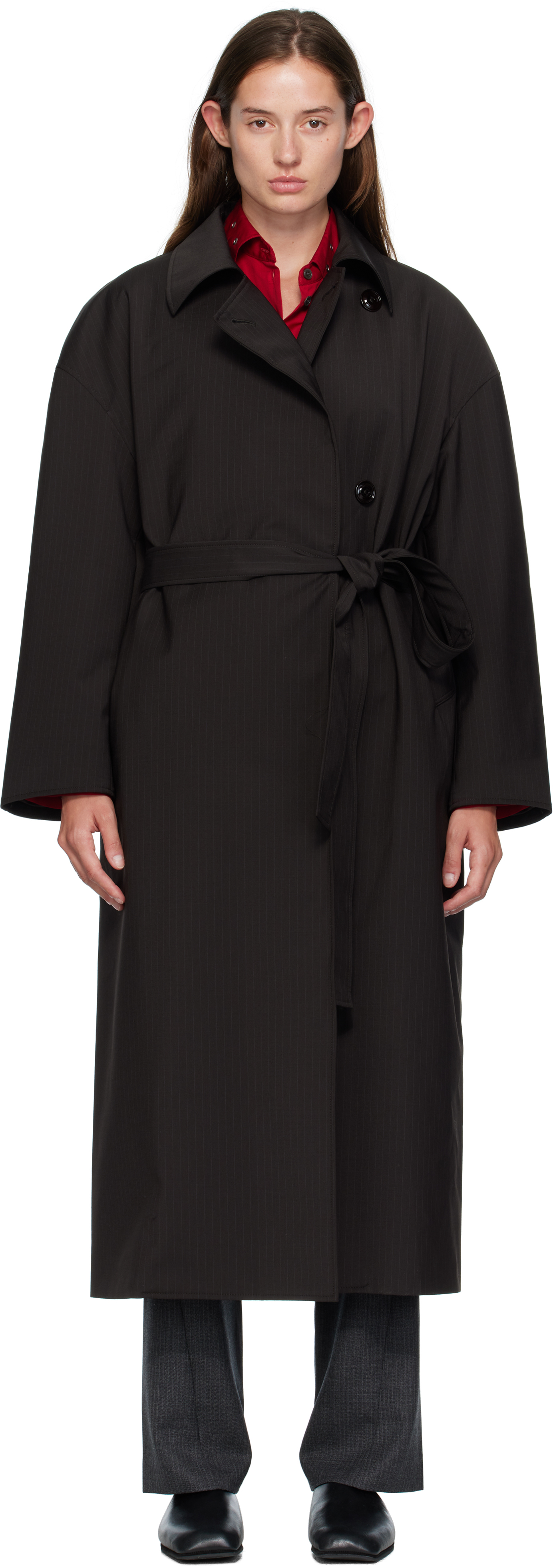 Our Legacy Black Court Coat In Black