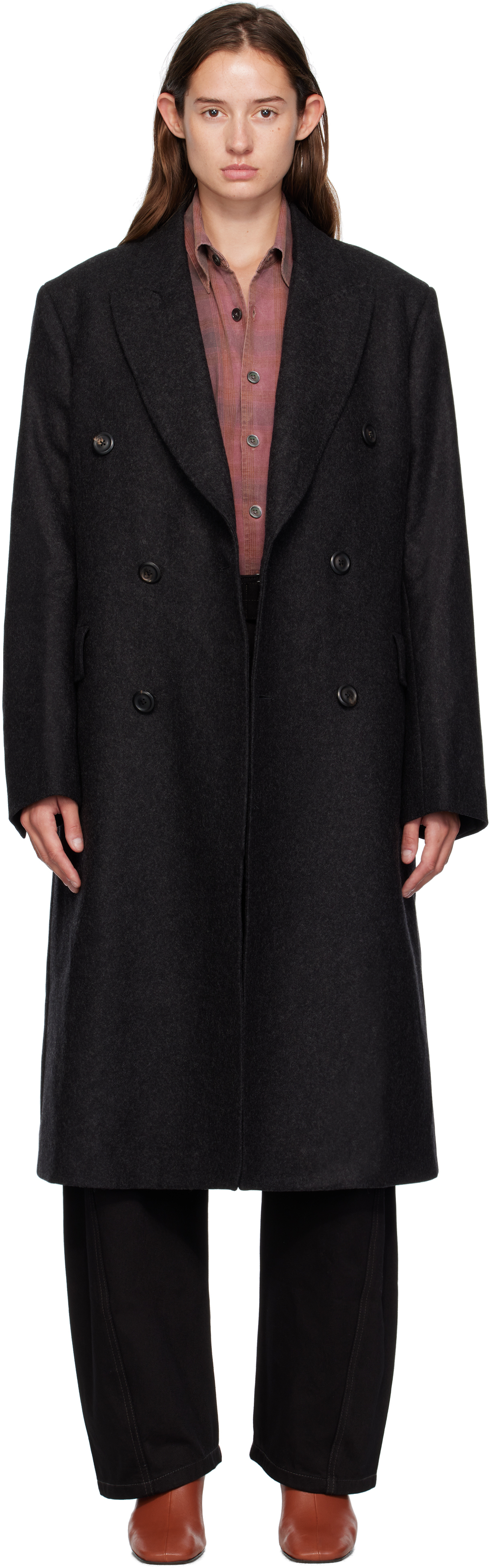 Our Legacy Gray Whale Coat In Gray