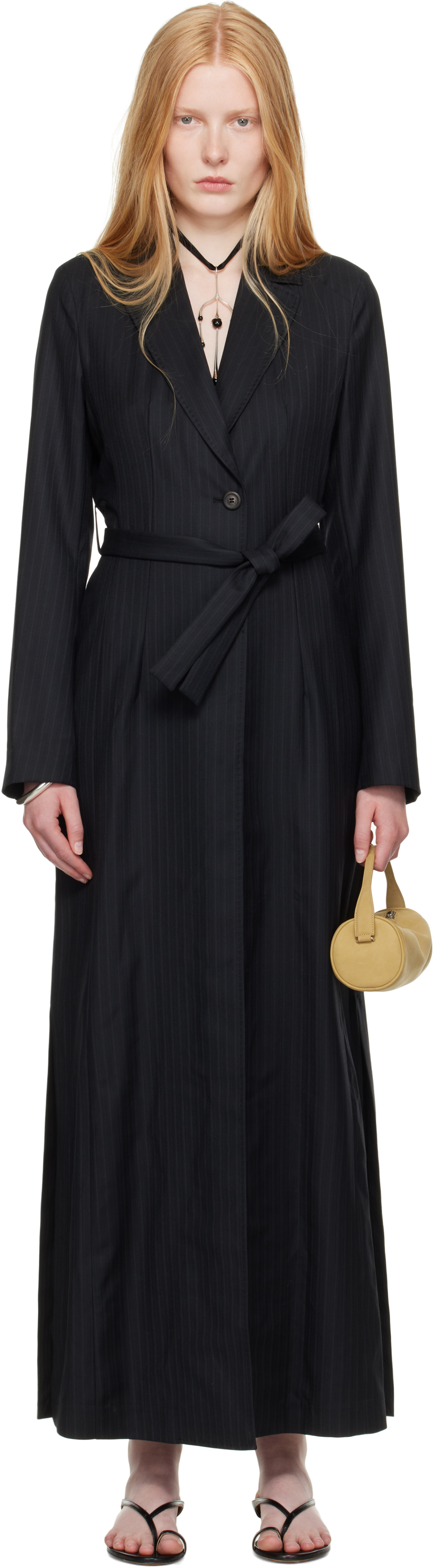 Our Legacy Work Shop Emporio Armani Black Completo Coat
