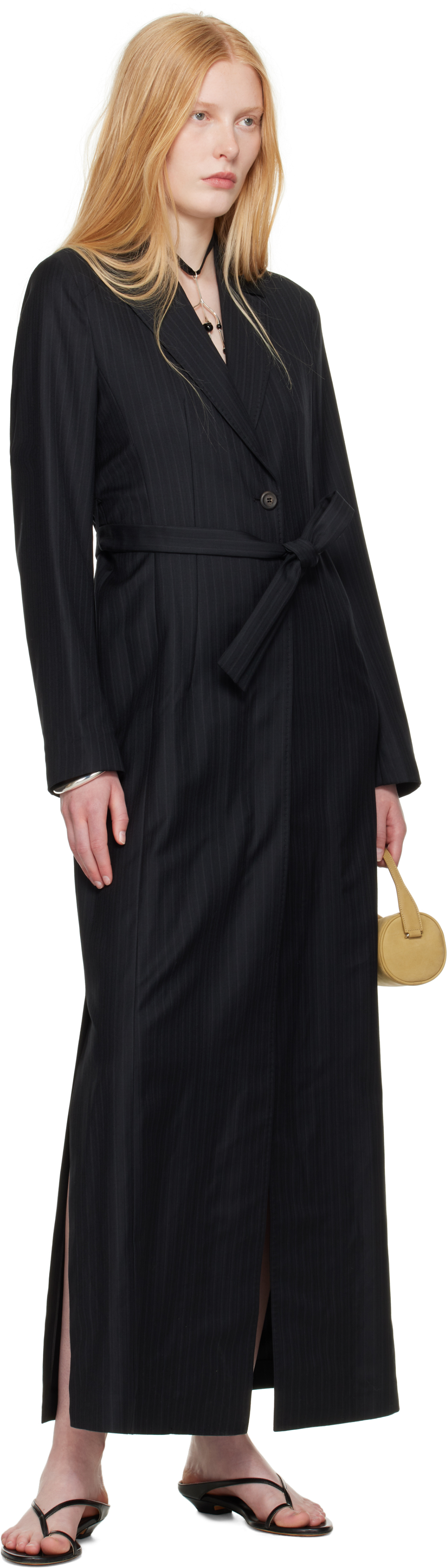 Our Legacy Work Shop Emporio Armani Black Completo Coat