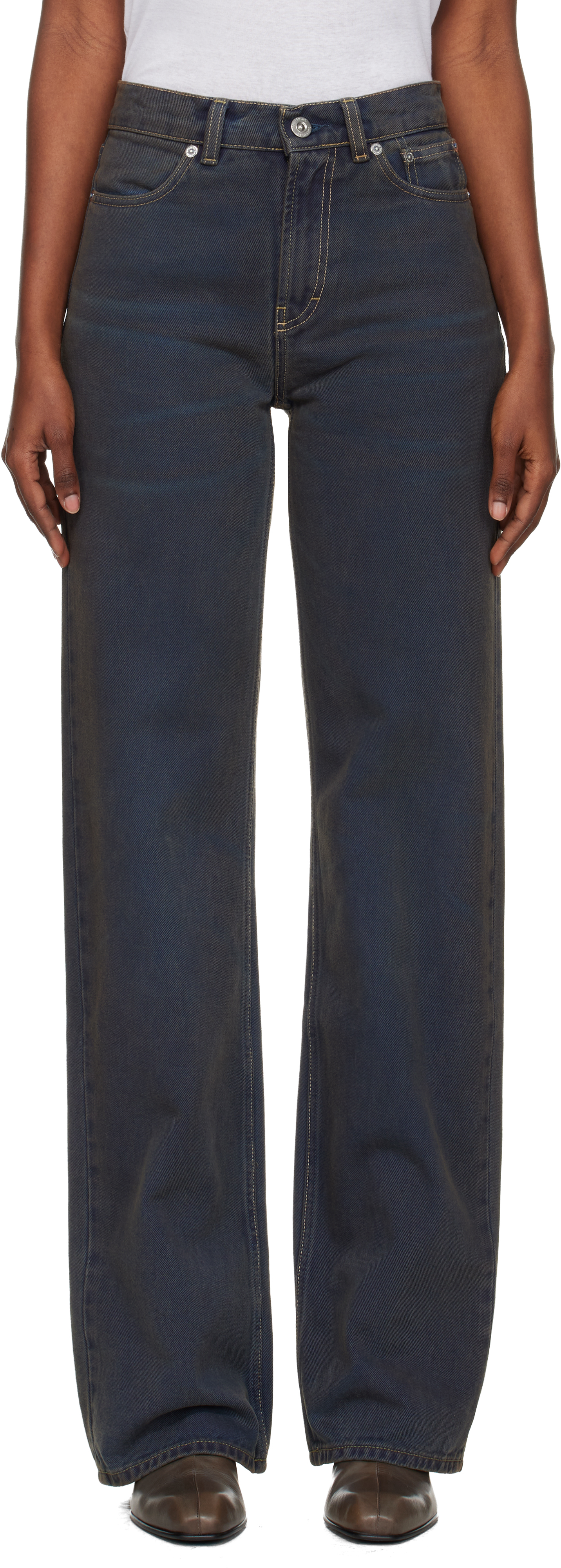 Blue Wata Cut Jeans by OUR LEGACY on Sale