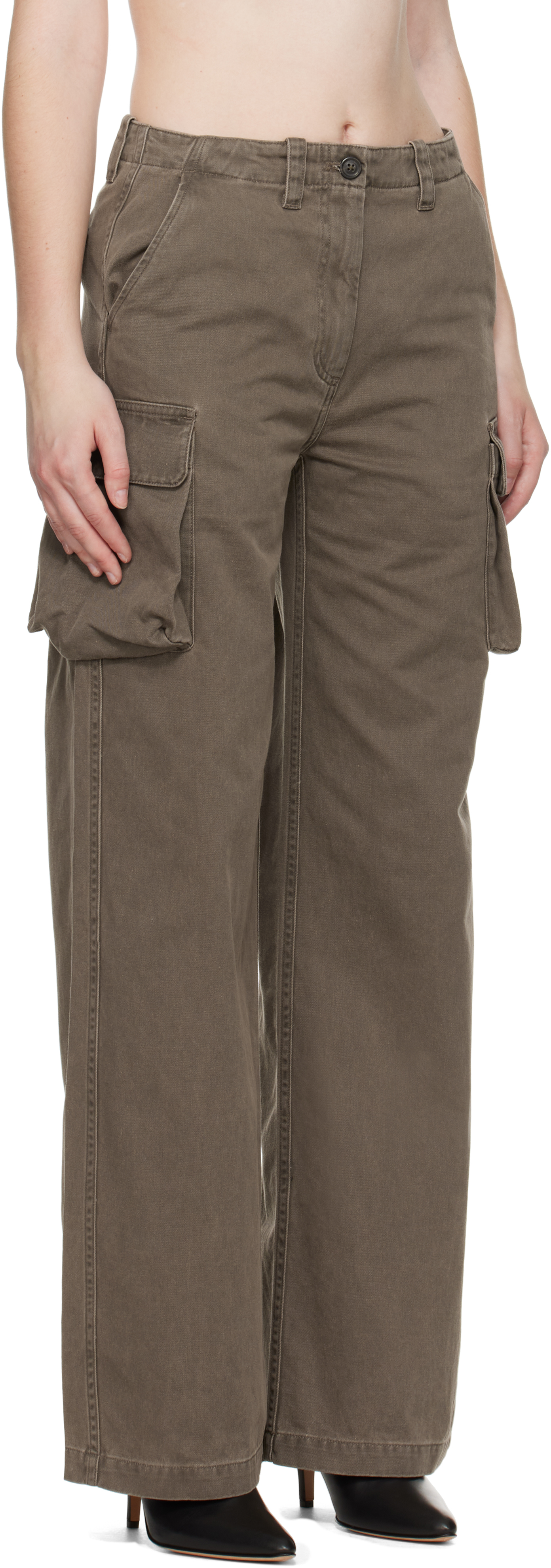 Our Legacy Khaki Peak Cargo Pants In Brown