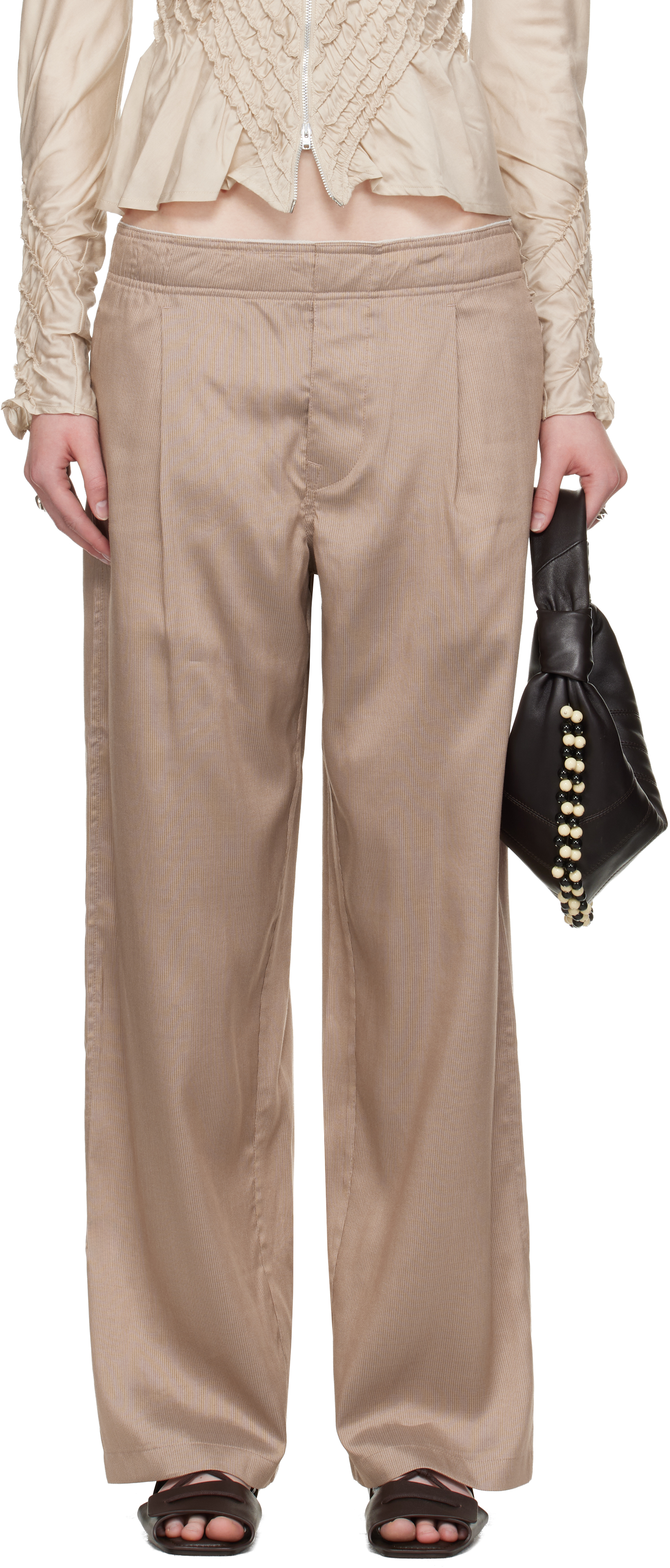 WORK SHOP Emporio Armani Pink Salone Trousers
