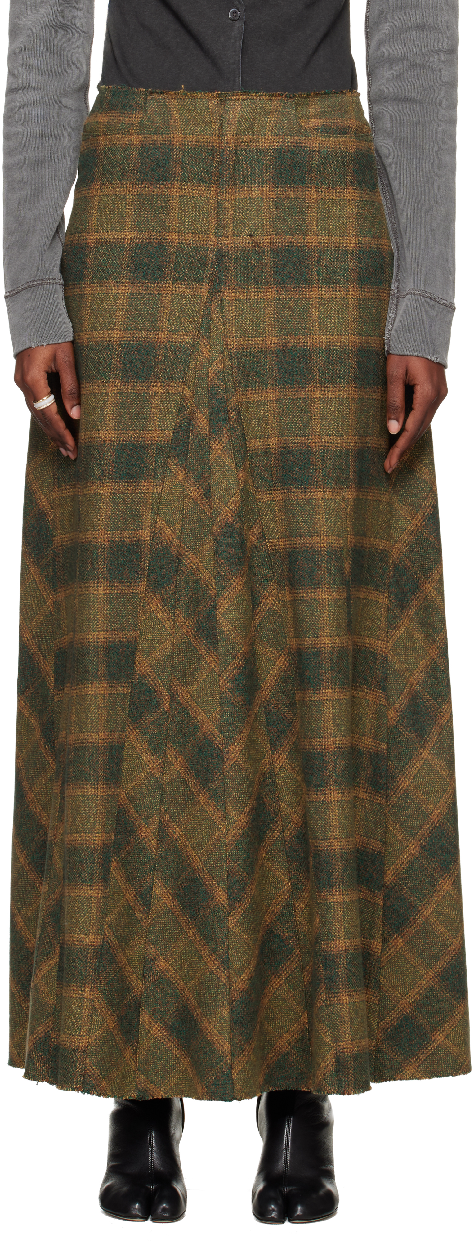 Green Rebel Maxi Skirt by OUR LEGACY on Sale